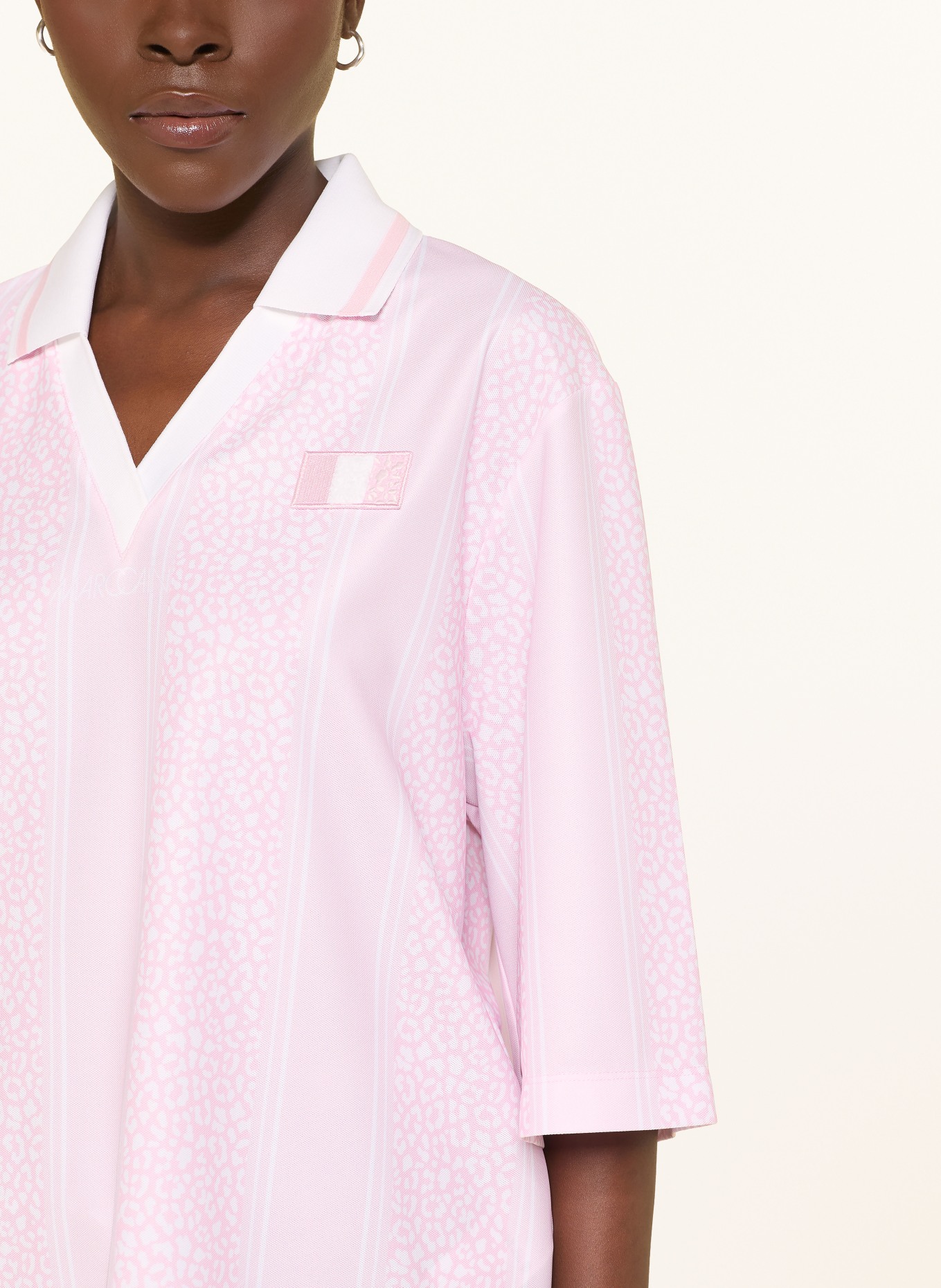 MARC CAIN Jersey-Poloshirt: 253 pink lady new