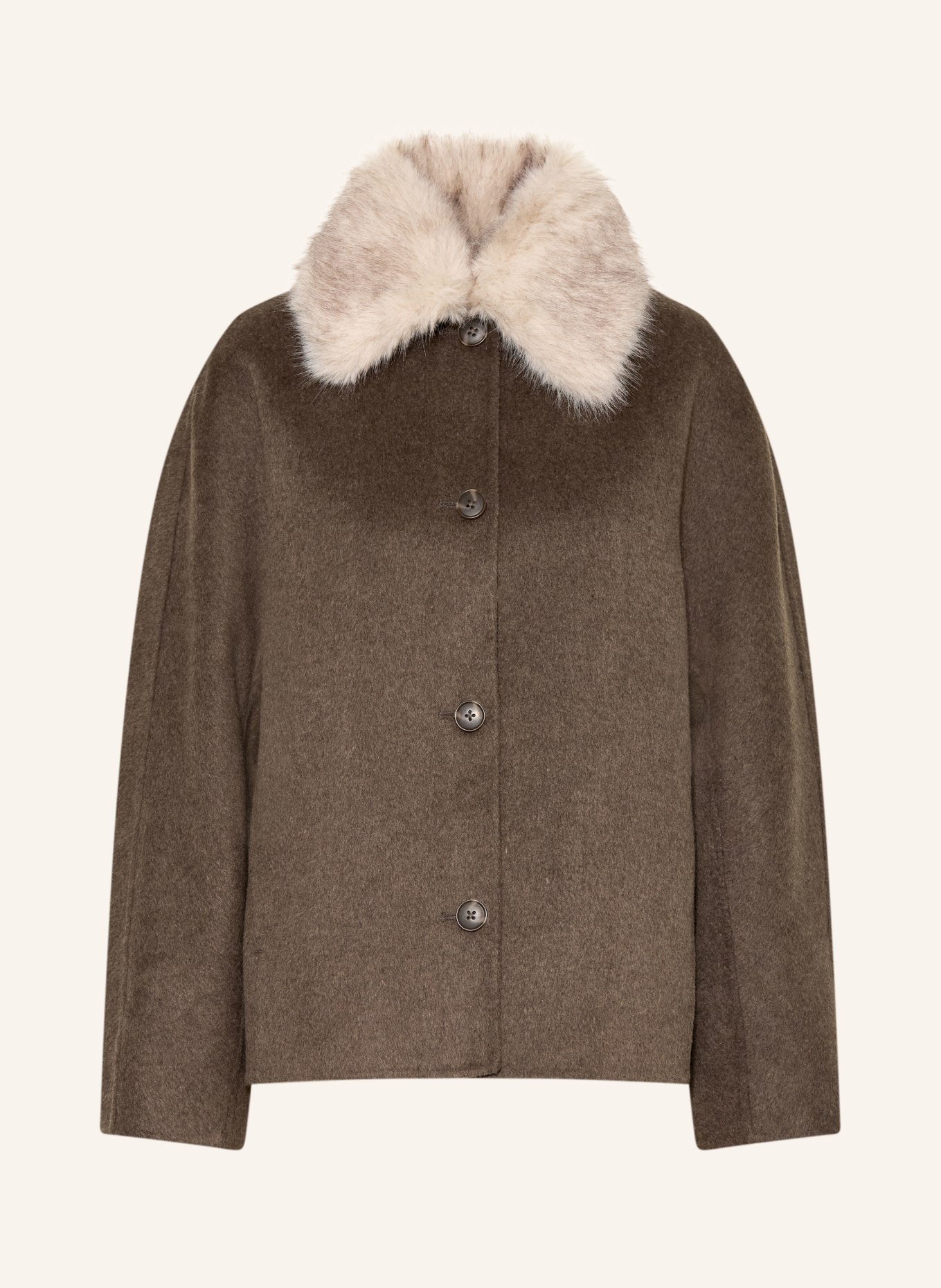 darling harbour Jacke mit abnehmbarem Kragen: TAUPE