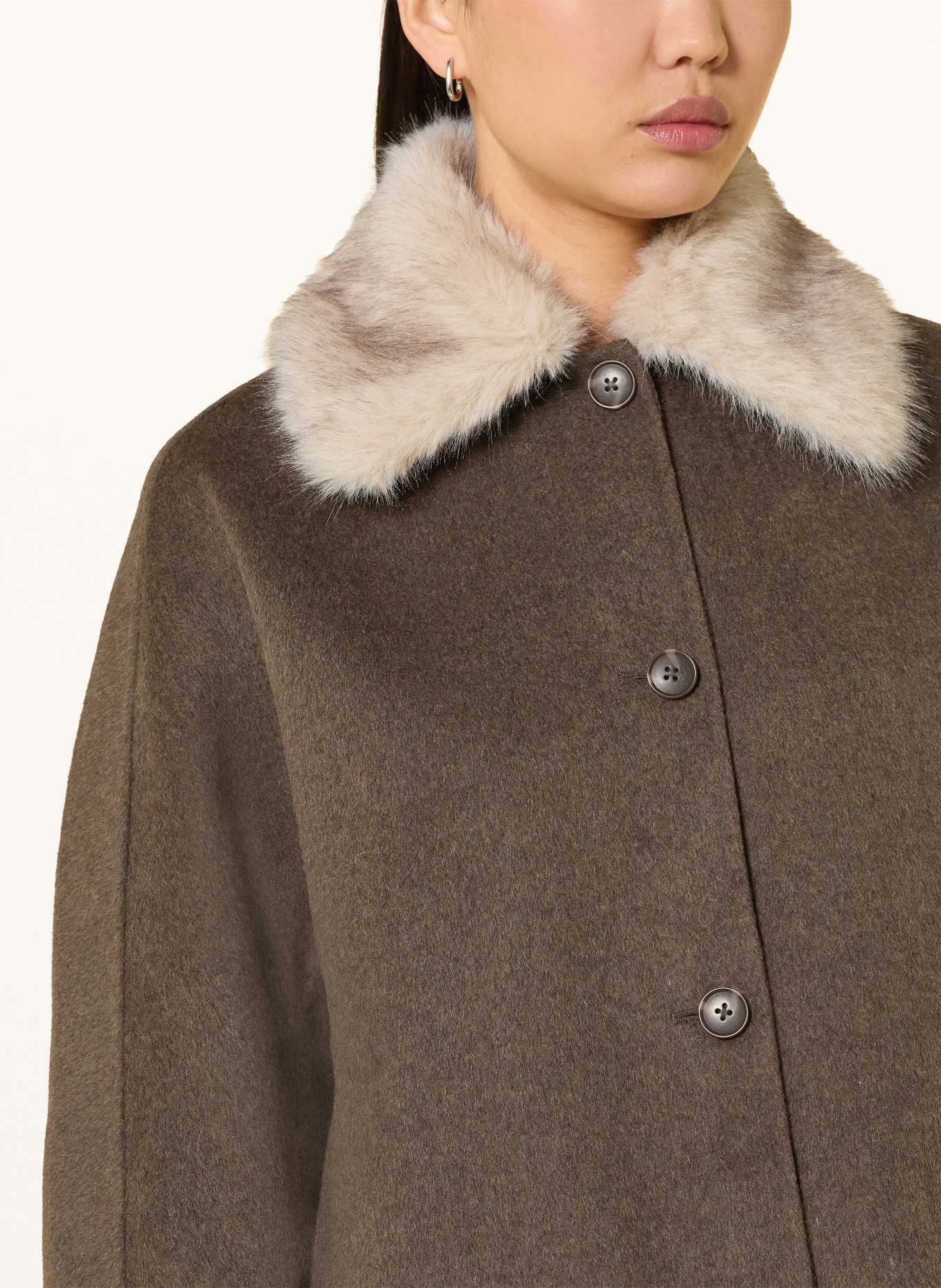darling harbour Jacke mit abnehmbarem Kragen: TAUPE