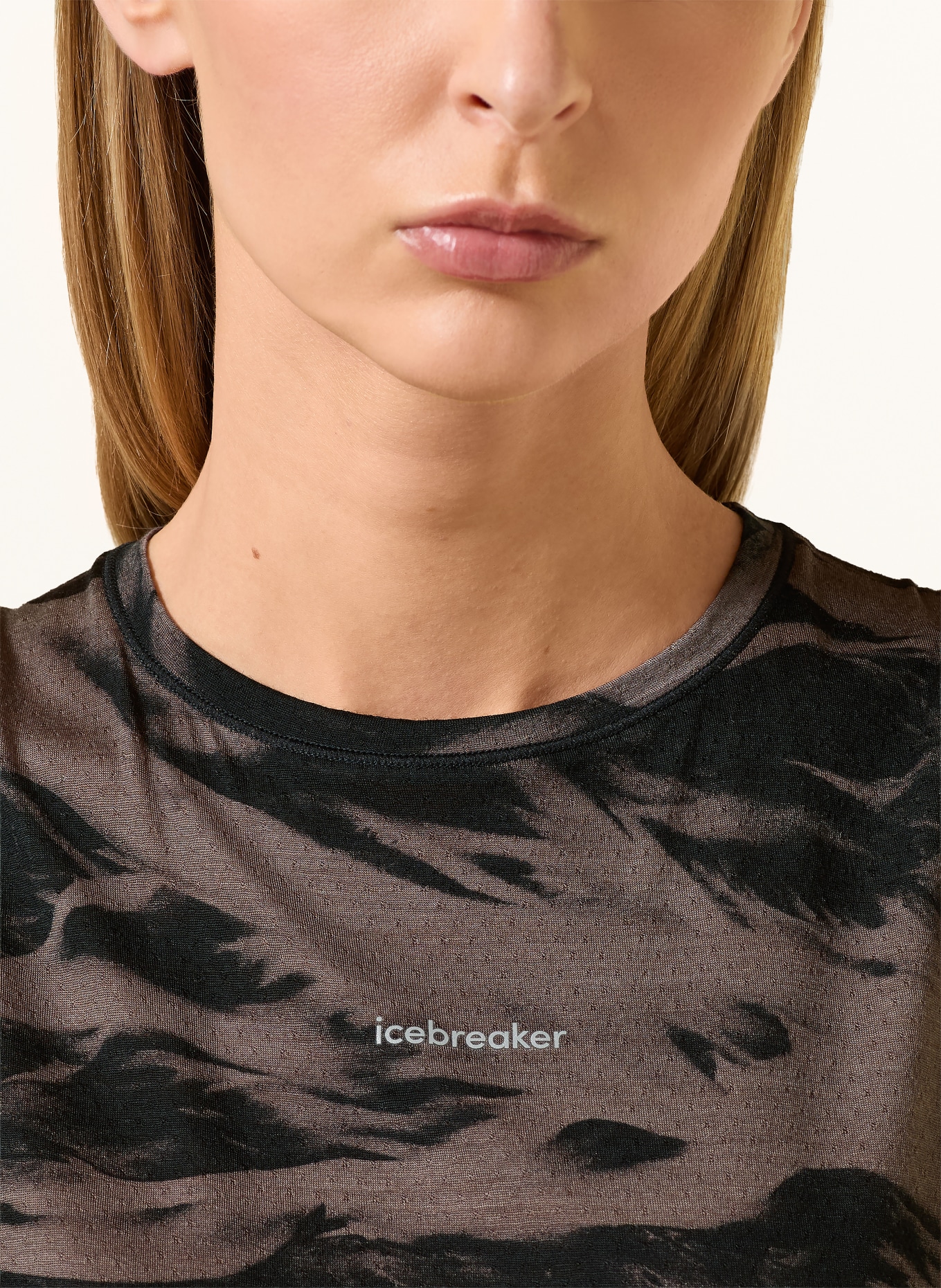 icebreaker Tanktop 125 COOL-LITE SPEED mit Merinowolle: DUNKELBRAUN / SCHWARZ