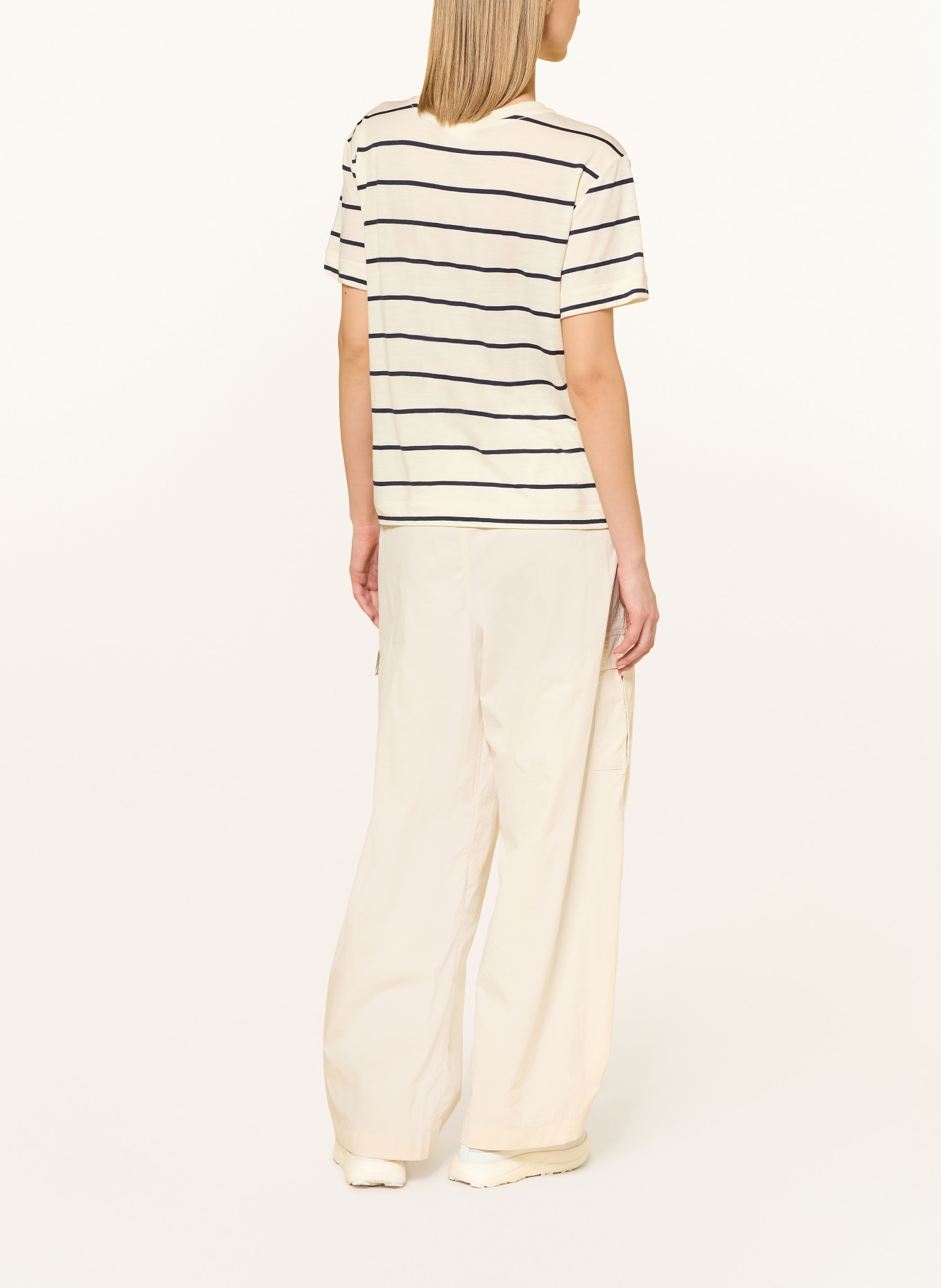 icebreaker 150 TECH LITE functional shirt made of merino wool: DARK BLUE / ECRU