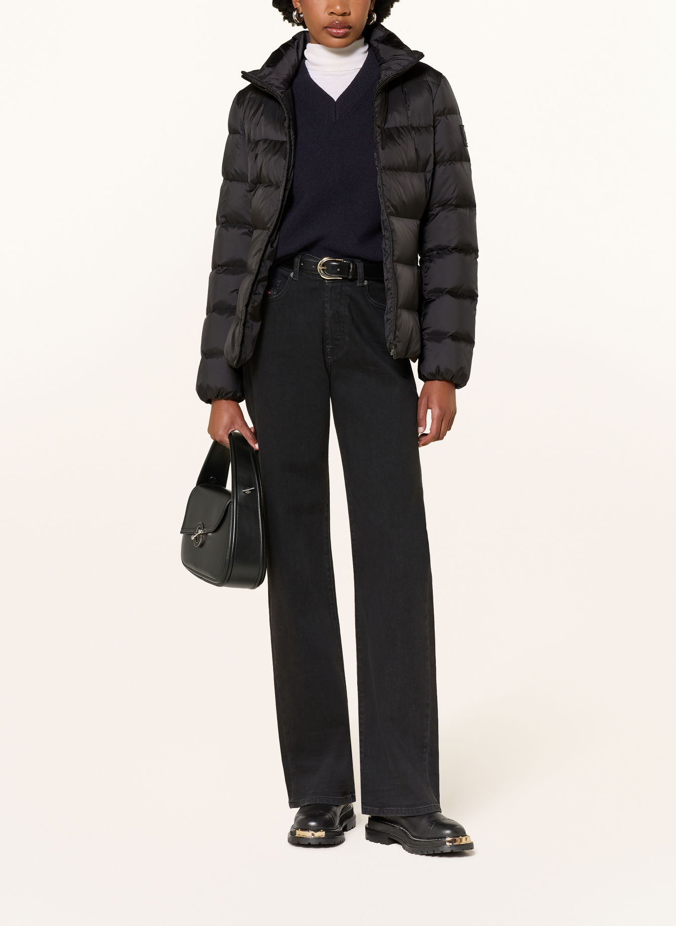 BELSTAFF Kurtka pikowana CALGARY: CZARNY