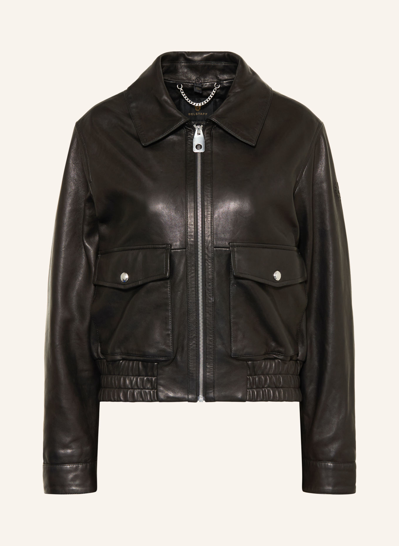 BELSTAFF Kurtka skórzana RAYA: CZARNY