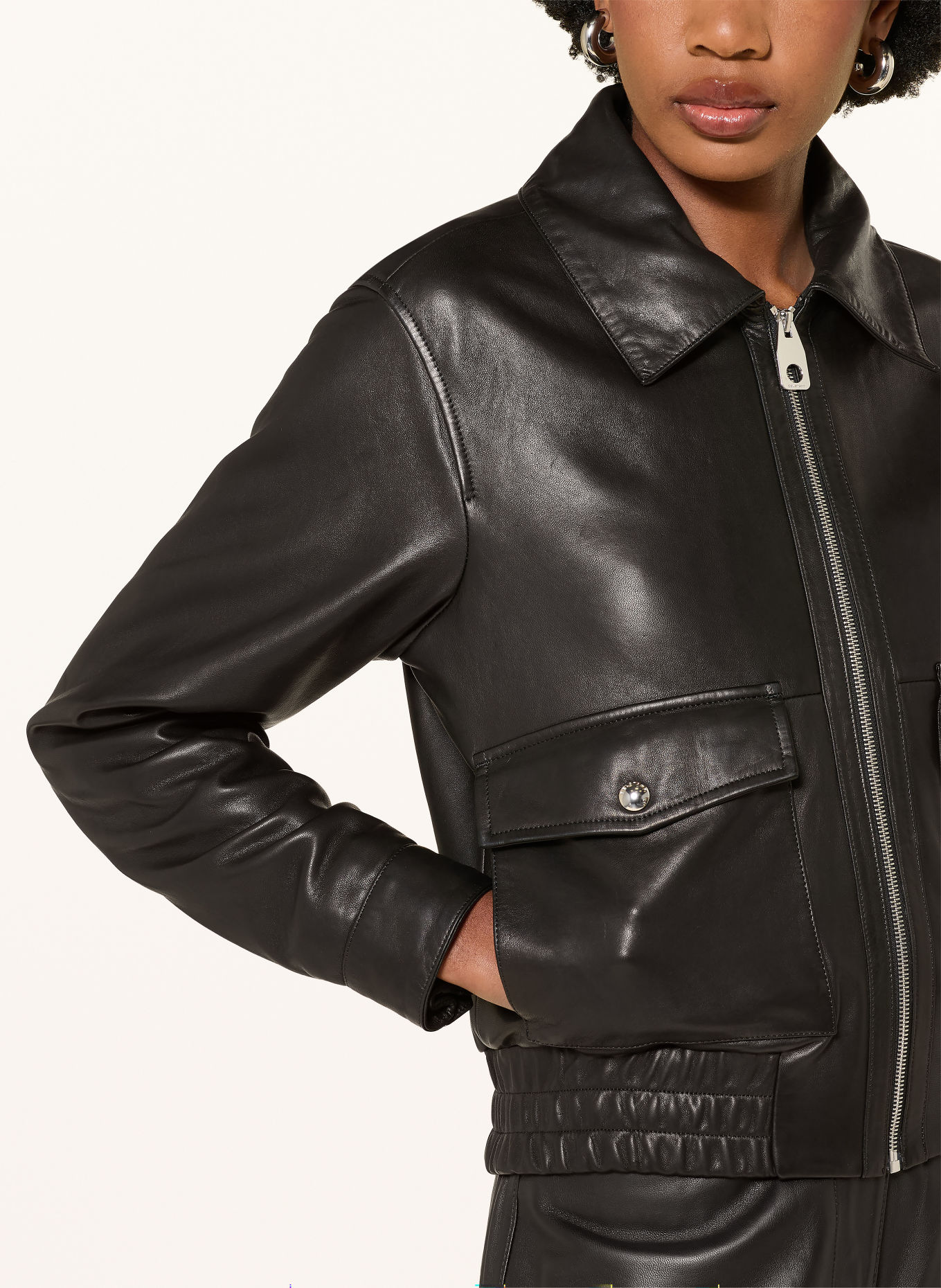 BELSTAFF Kurtka skórzana RAYA: CZARNY