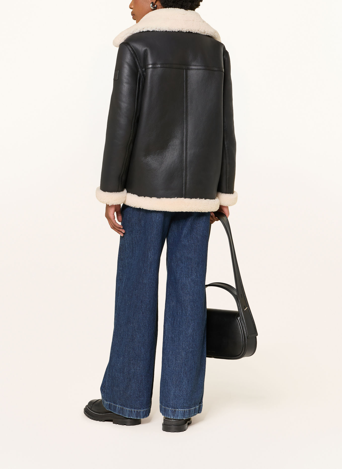 BELSTAFF Kurtka skórzana VIRDEN: CZARNY