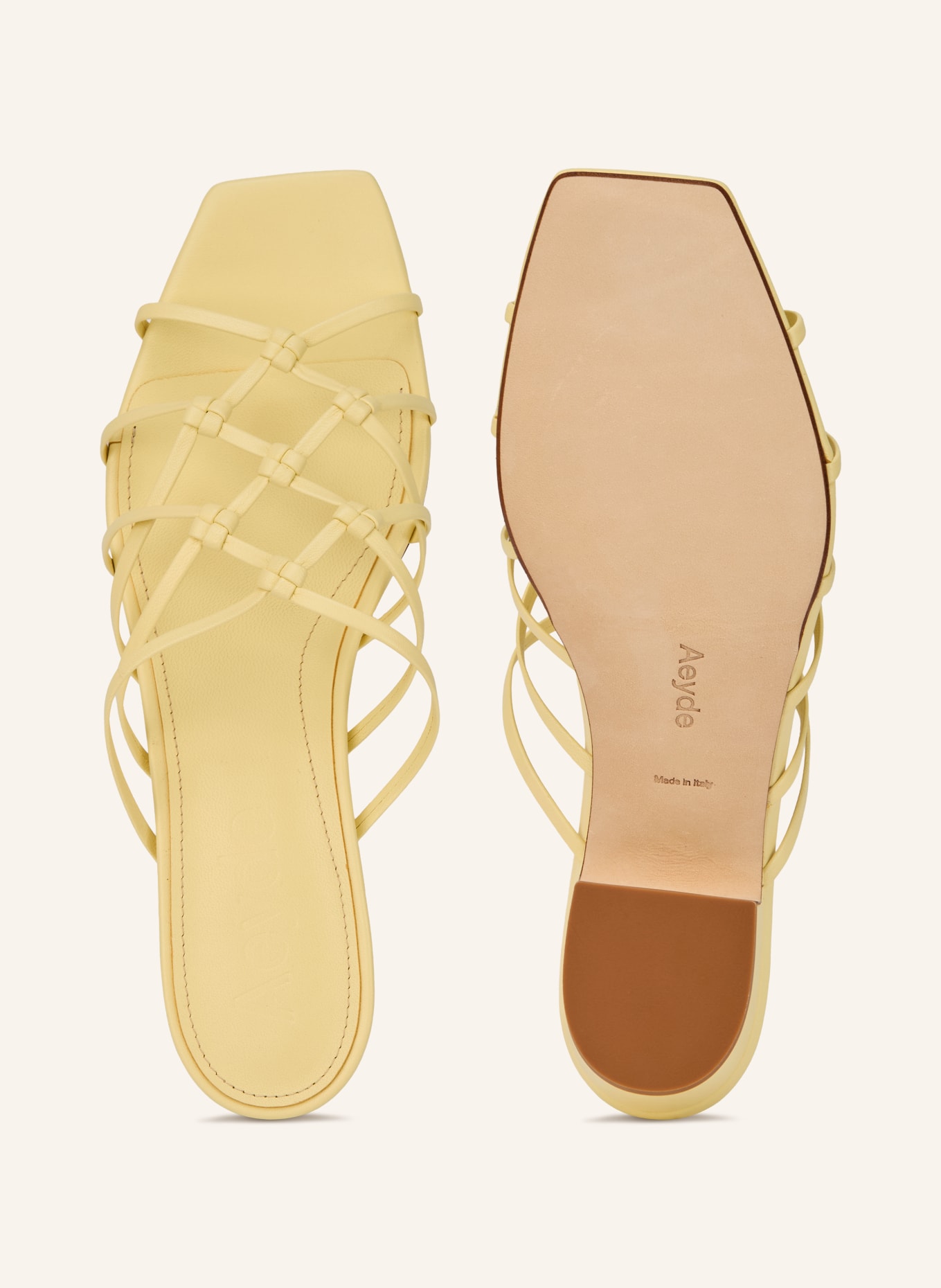 Aeyde Mules TALHA: HELLGELB