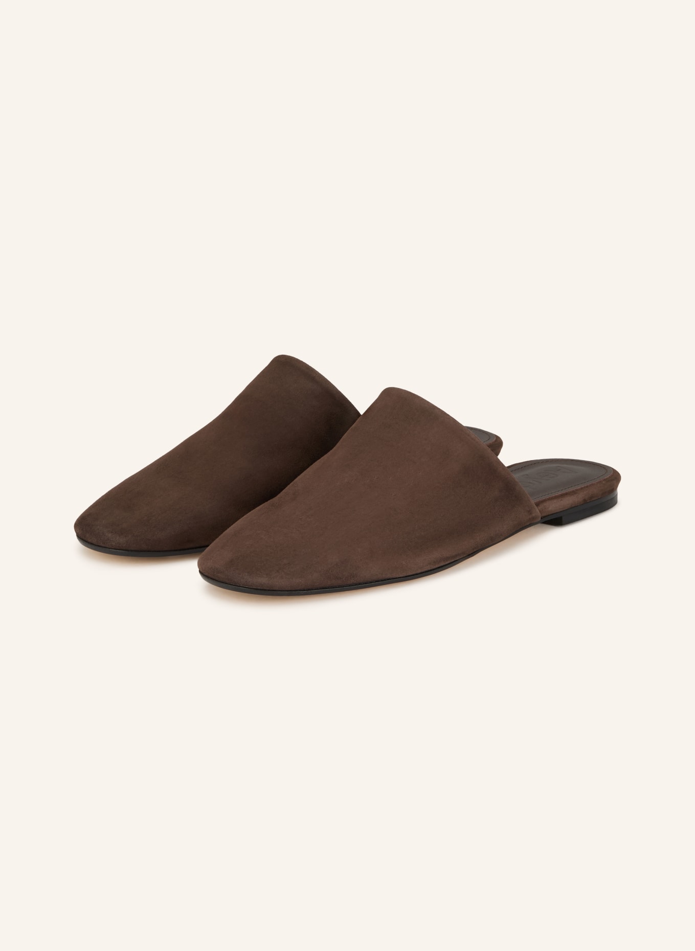 Aeyde Mules REGA: MARRON FONCÉ