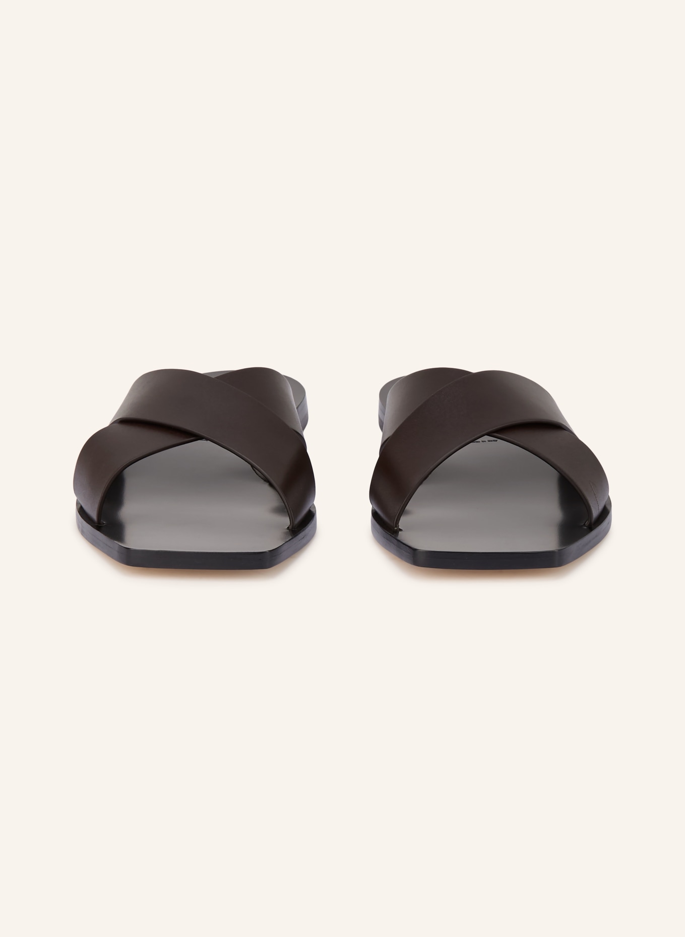 Aeyde Pantoletten FAYE: SCHWARZ / DUNKELBRAUN