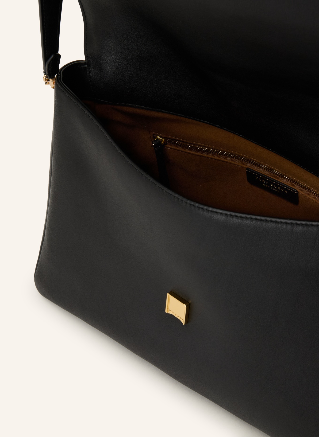 TORY BURCH Umhängetasche CHARLIE LARGE: SCHWARZ