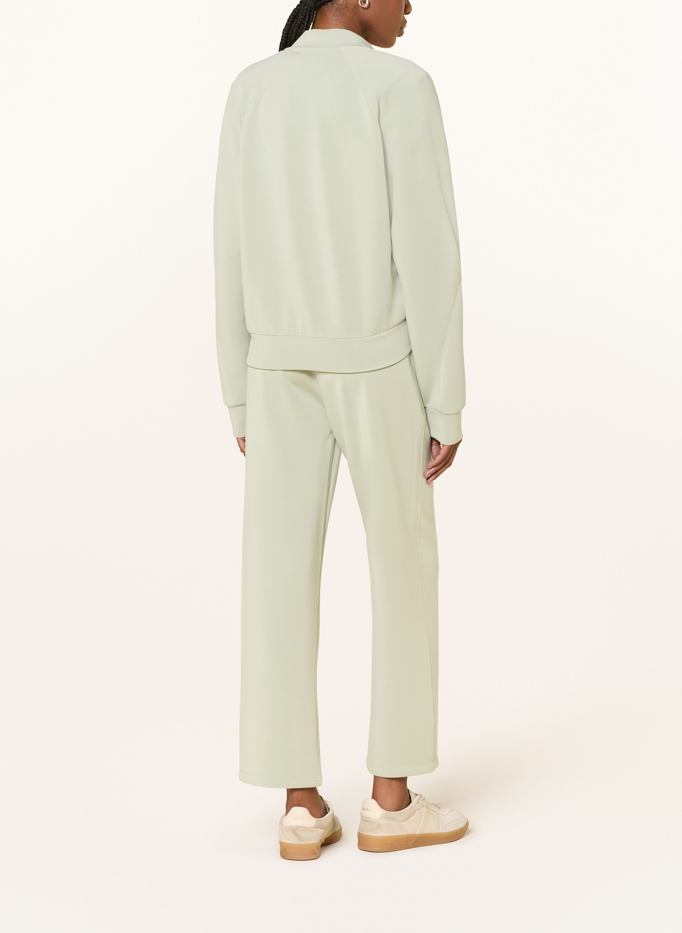 BOSS Pantaloni ELABSE în stil jogging: VERDE DESCHIS