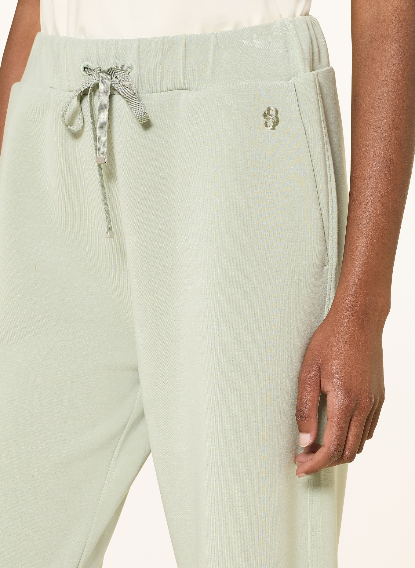BOSS Pantaloni ELABSE în stil jogging: VERDE DESCHIS
