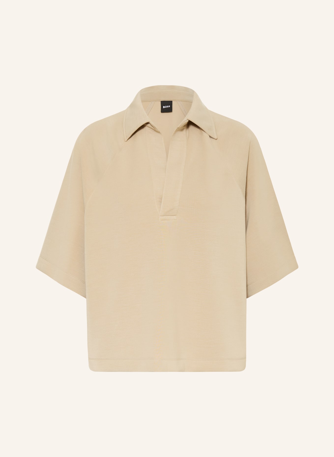 BOSS Jersey-Poloshirt: BEIGE