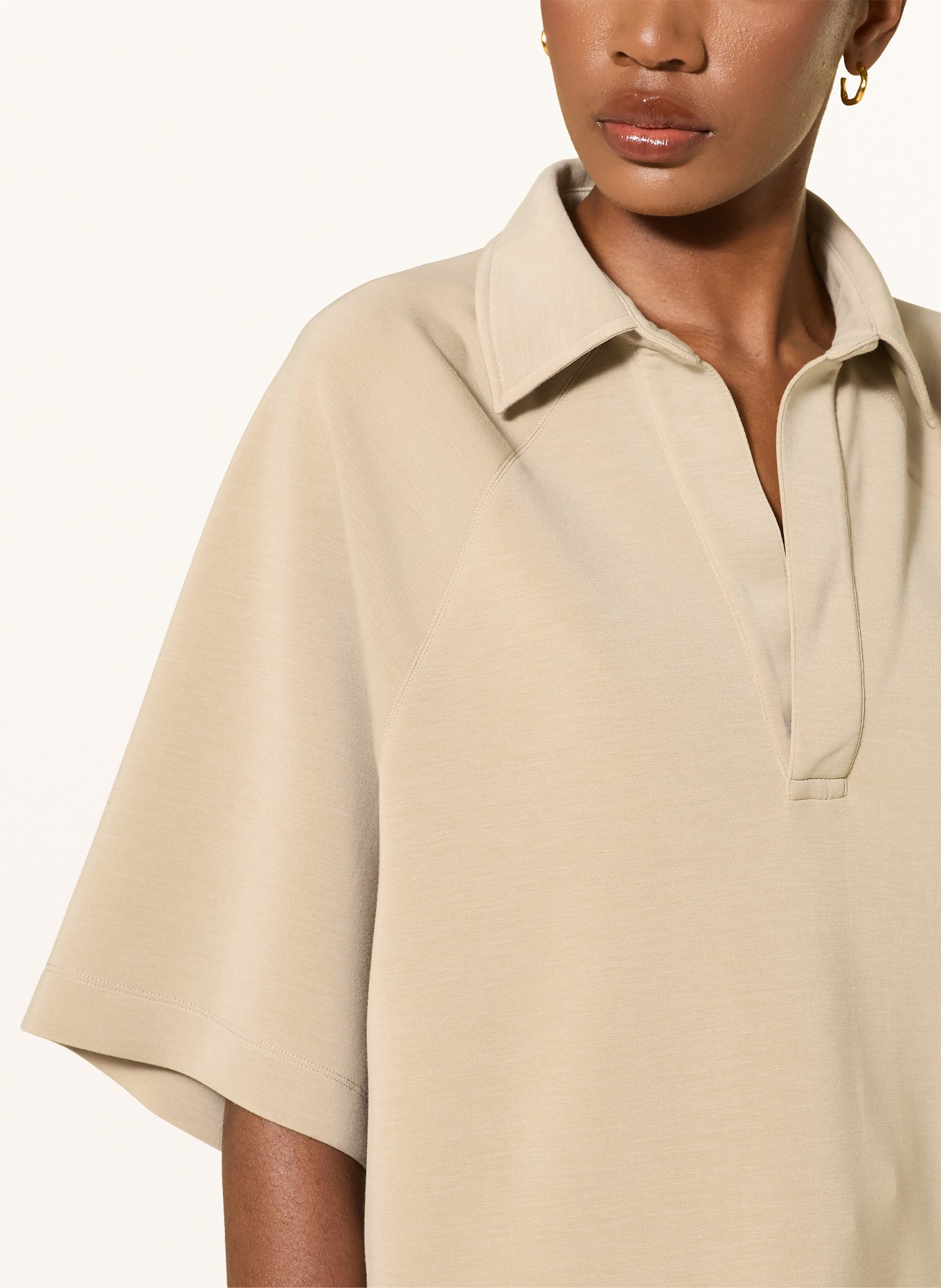 BOSS Jersey-Poloshirt: BEIGE