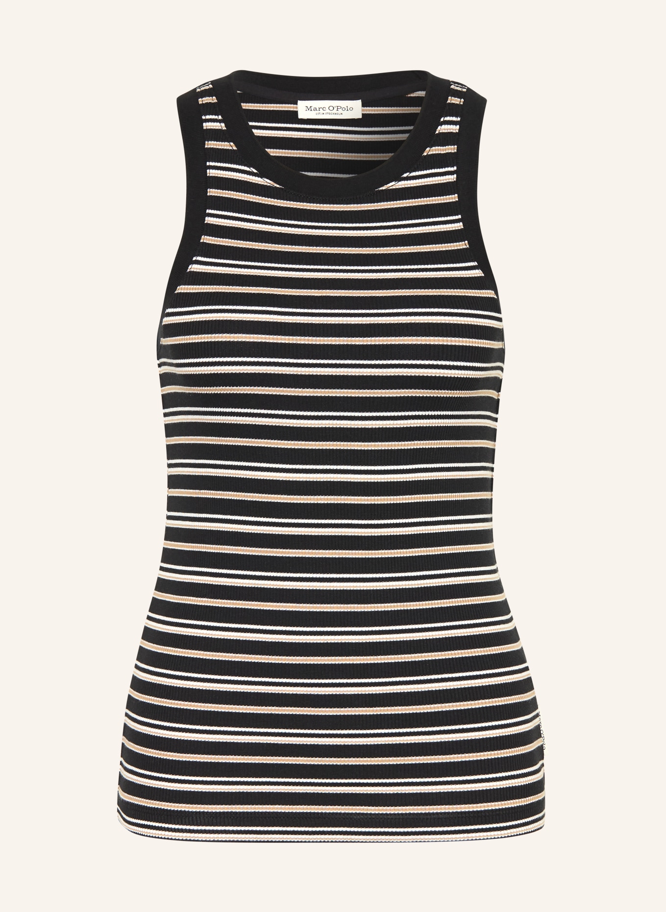 Marc O'Polo Haut: NOIR / BEIGE / BLANC