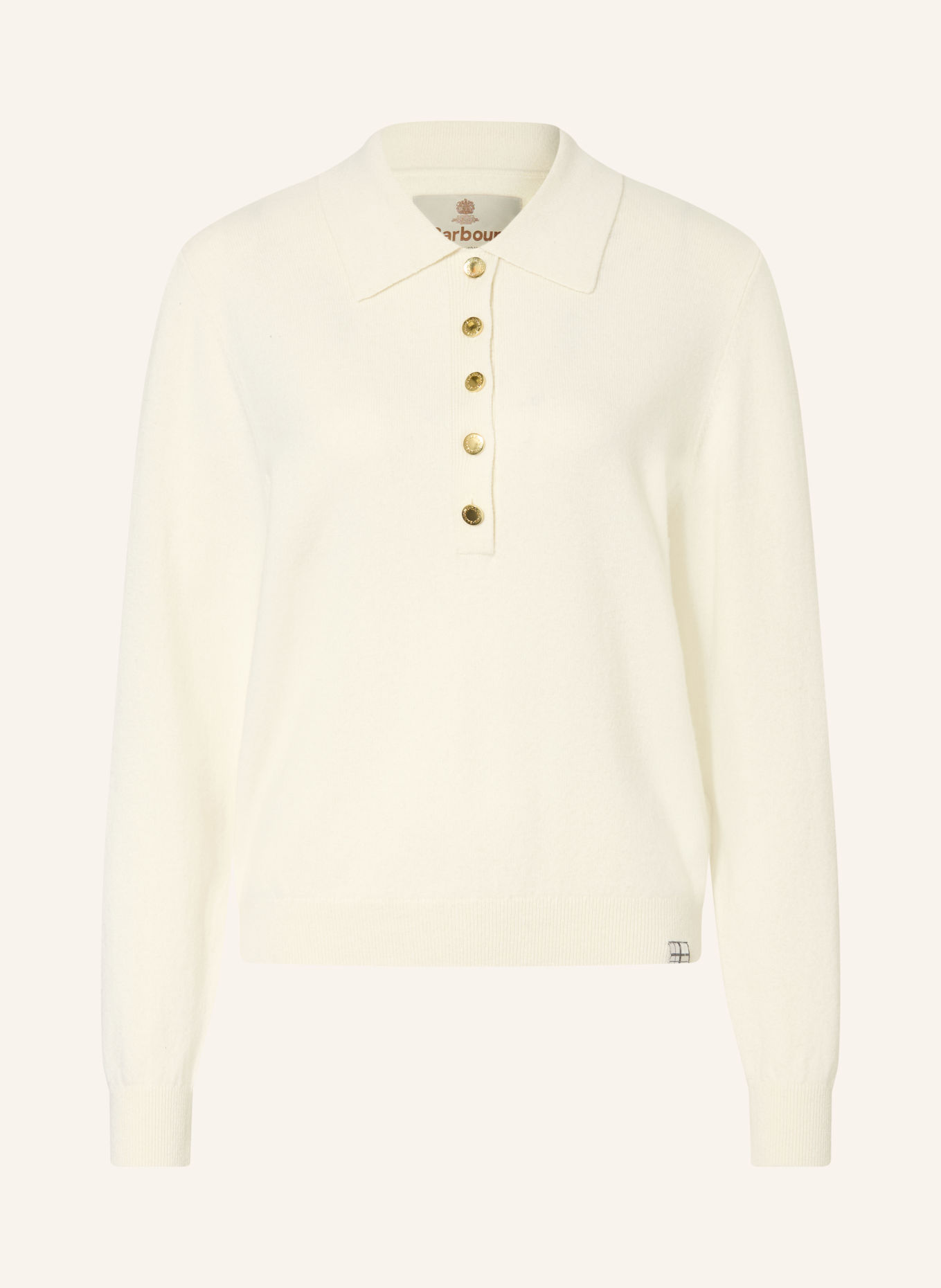 Barbour Dzianinowa koszulka polo WYNN: ECRU