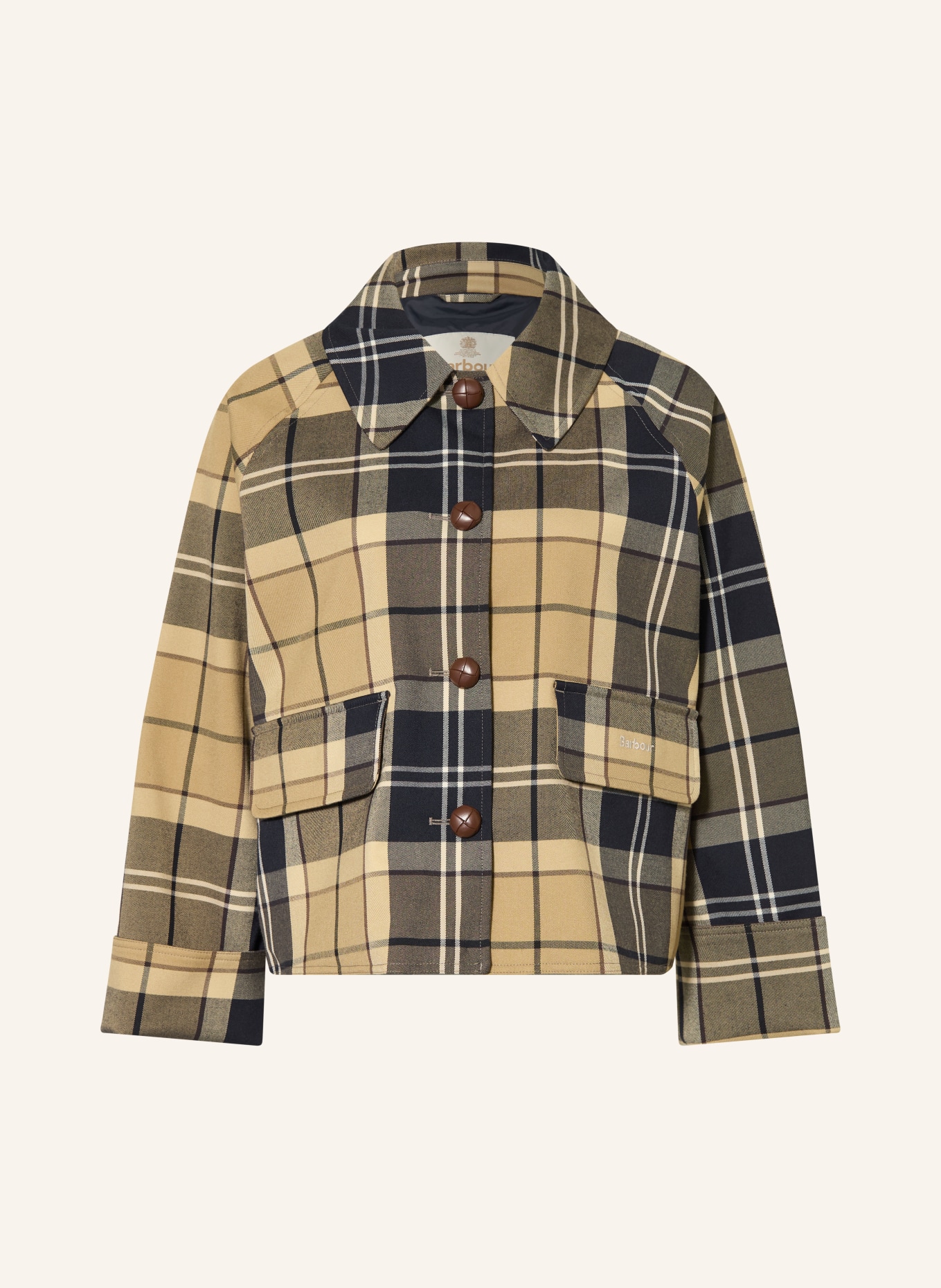 Barbour Marynarka DELILAH: BEŻOWY / KREMOWY / GRANATOWY