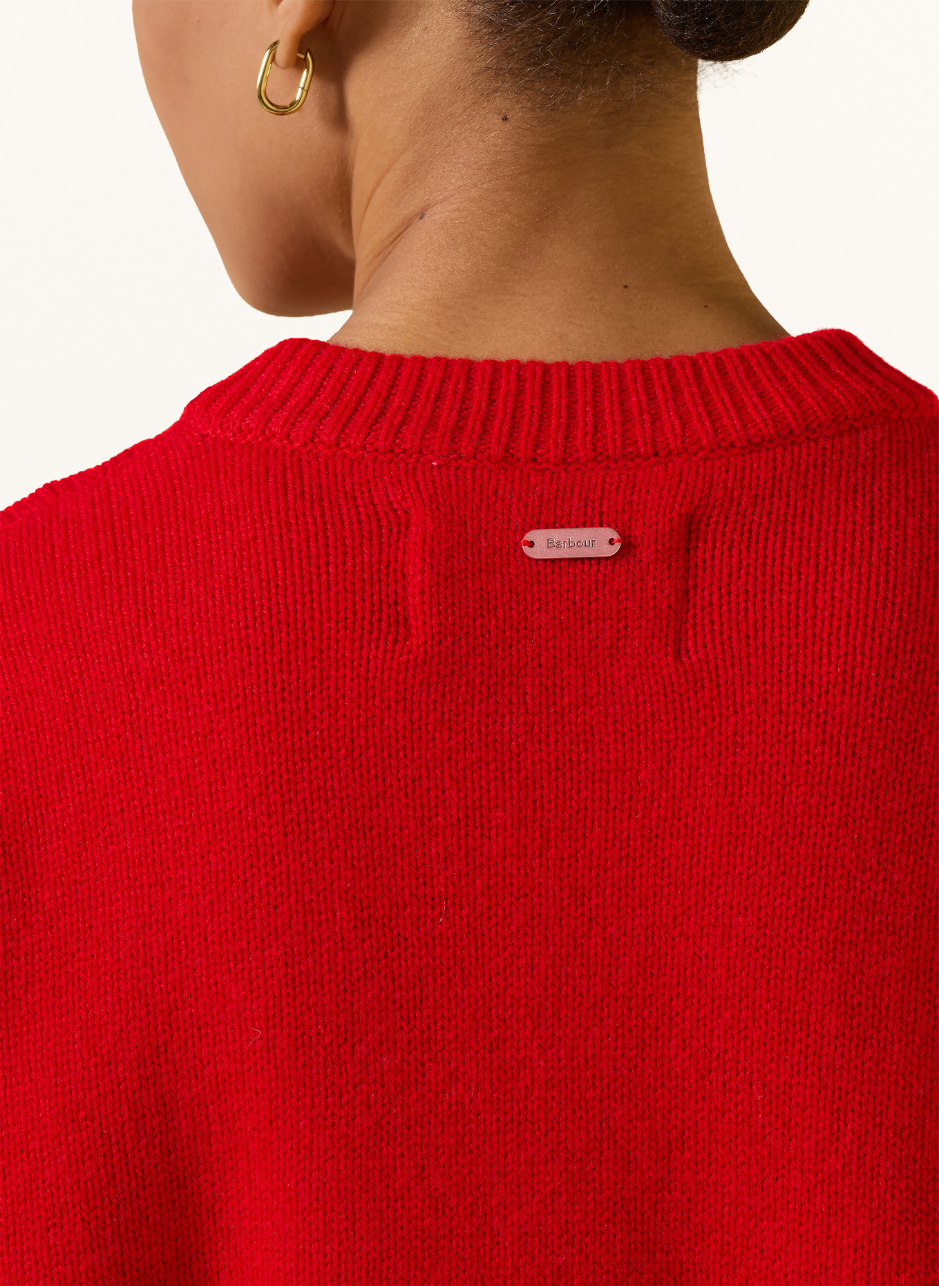 Barbour Gebreid vest WOODHOUSE: ROOD