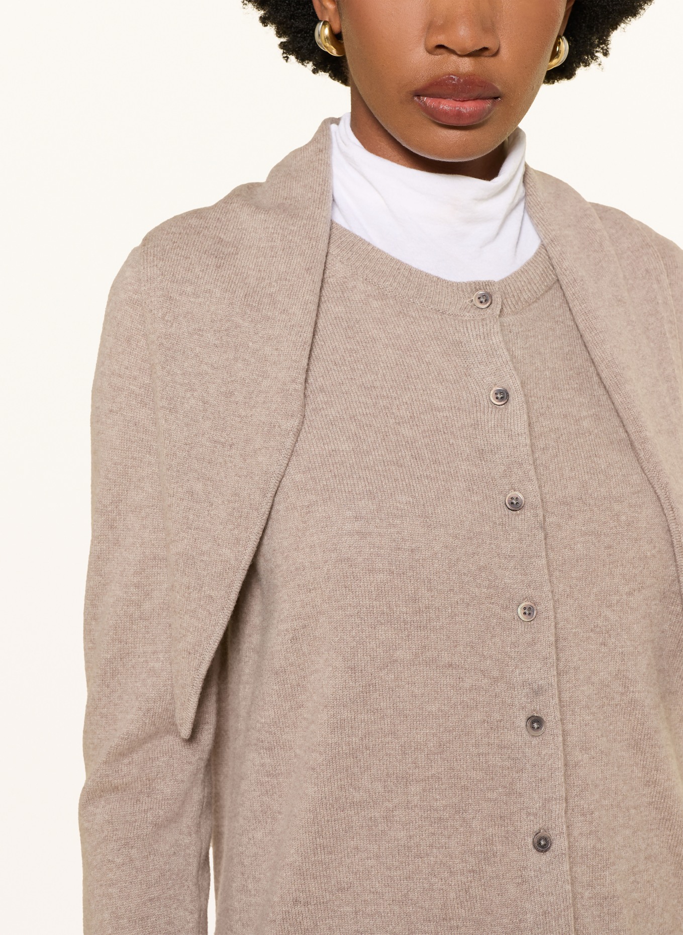 lilienfels Kasjmier vest: TAUPE