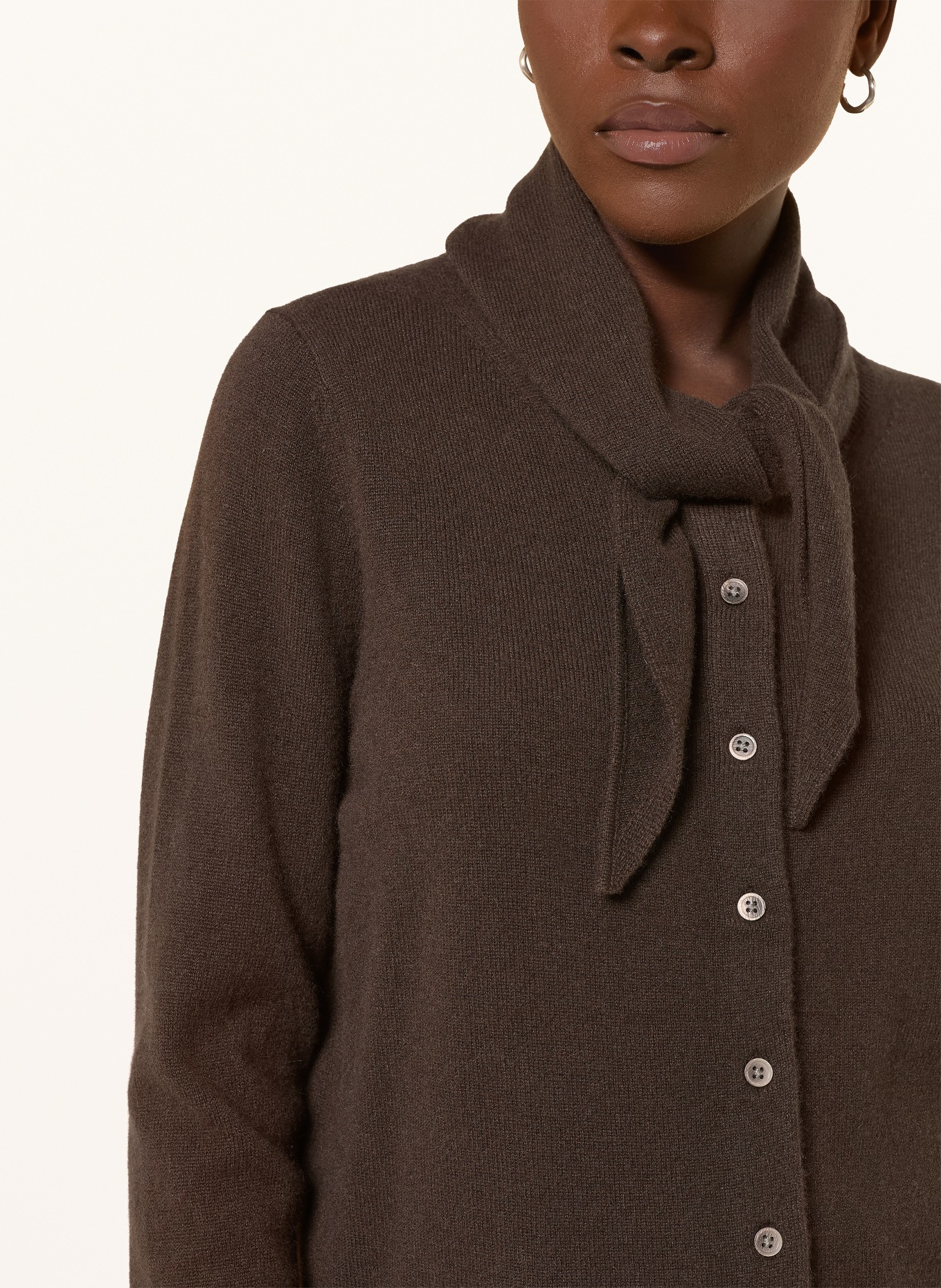 lilienfels Kasjmier vest: MARRON FONCÉ