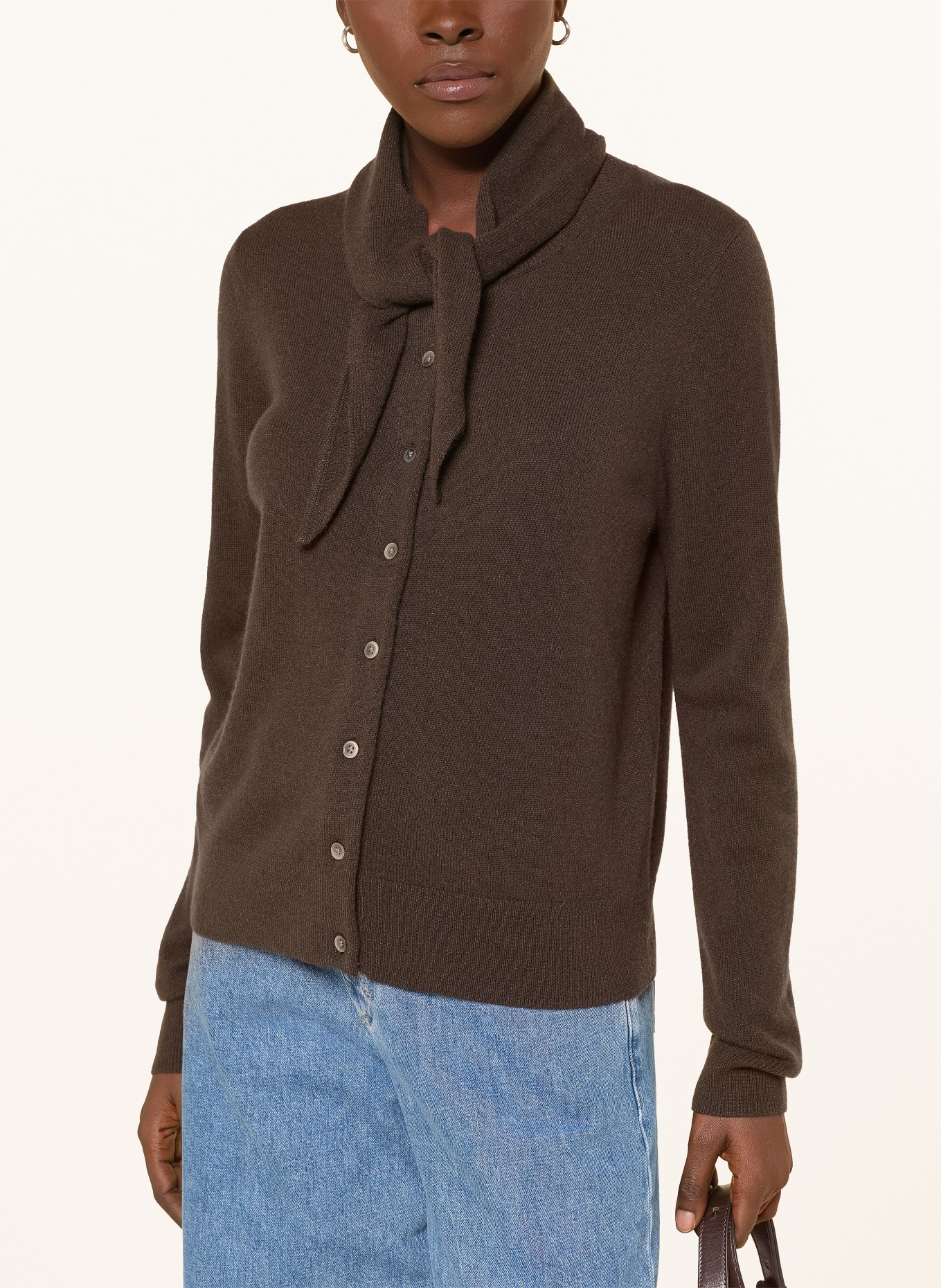 lilienfels Kasjmier vest: MARRON FONCÉ
