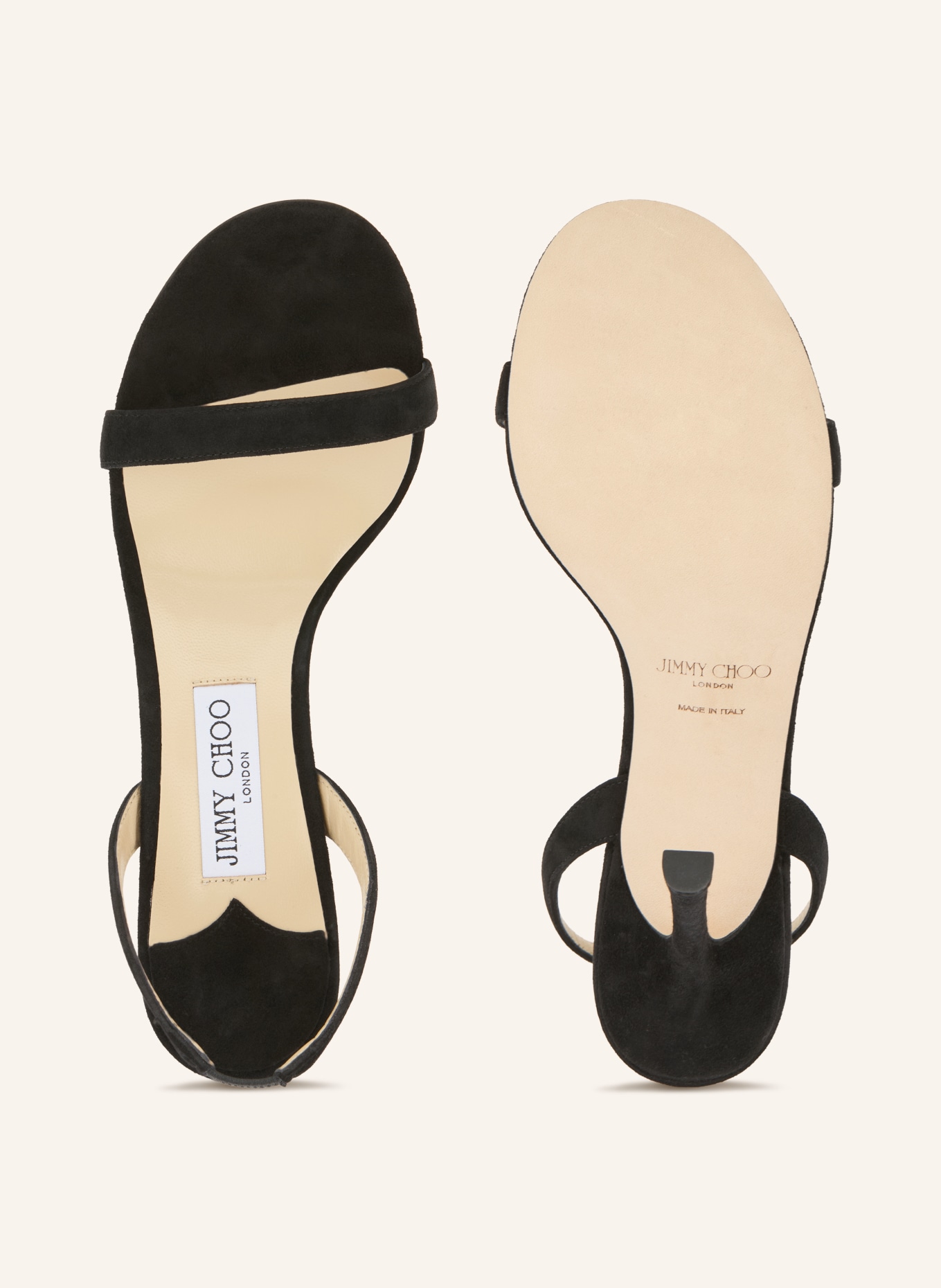 JIMMY CHOO Sandaletten JENN 100: SCHWARZ