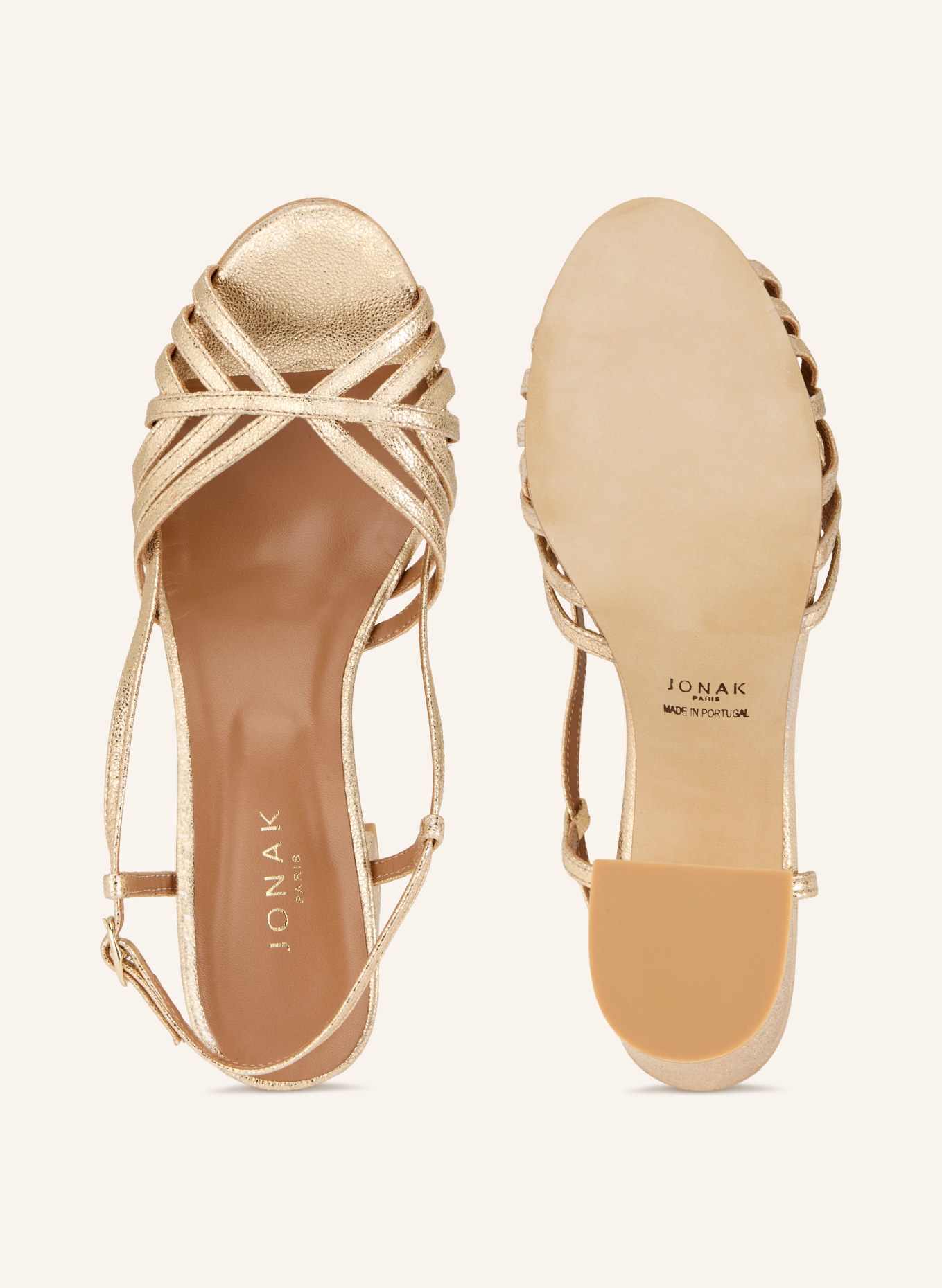 JONAK Sandałki DAMETTE: ZŁOTY