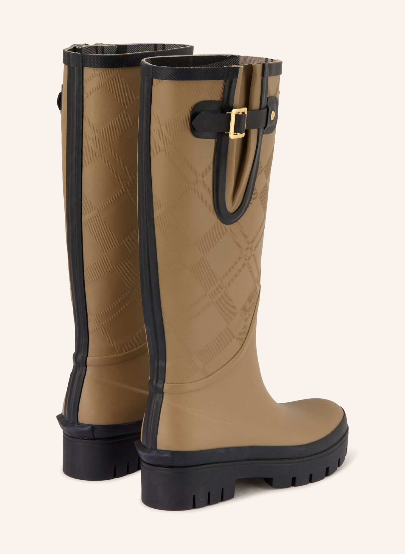 Barbour LEIGHTON Boots: KHAKI / GOLD / BLACK