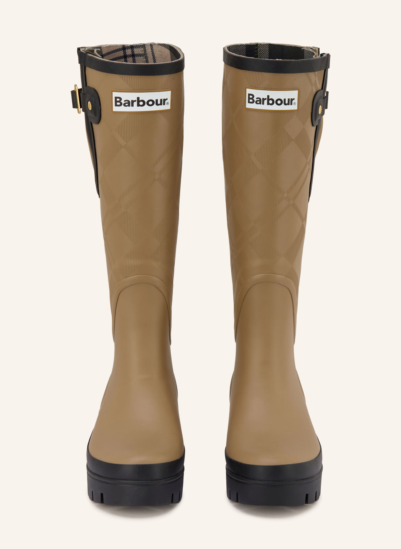 Barbour LEIGHTON Boots: KHAKI / GOLD / BLACK