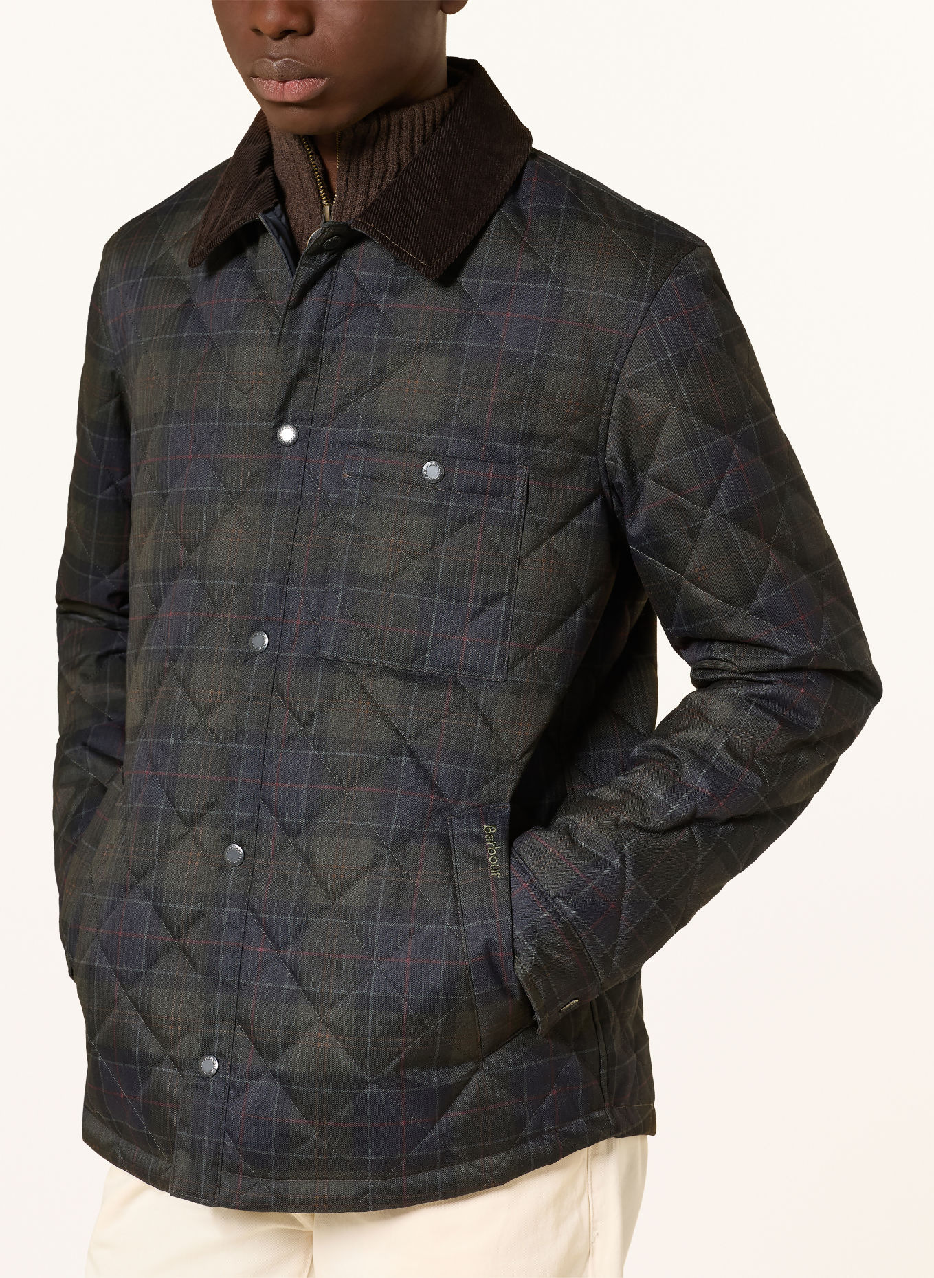 Barbour Quilted jacket: DARK GREEN / DARK RED / DARK BLUE