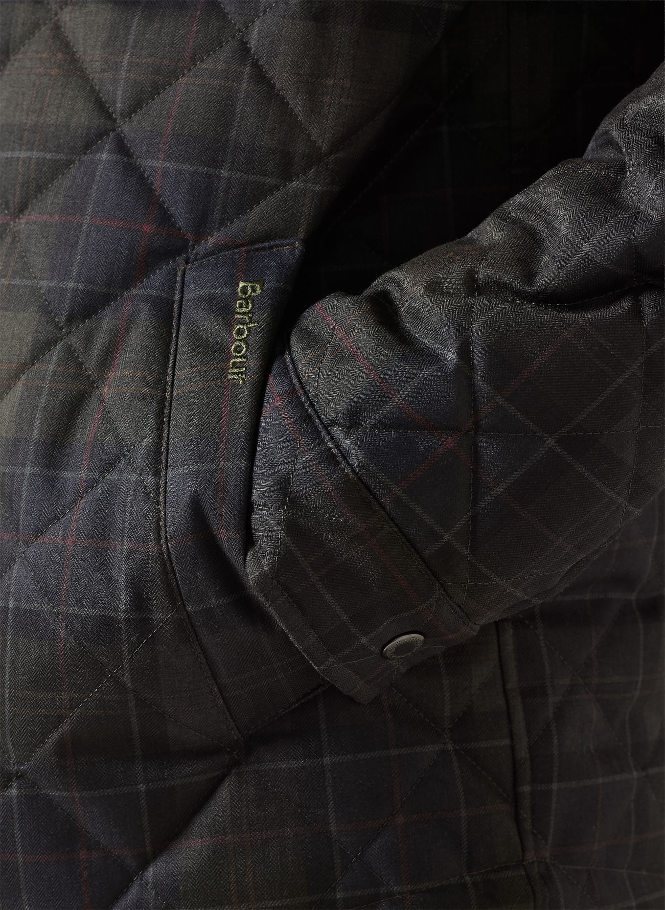 Barbour Quilted jacket: DARK GREEN / DARK RED / DARK BLUE