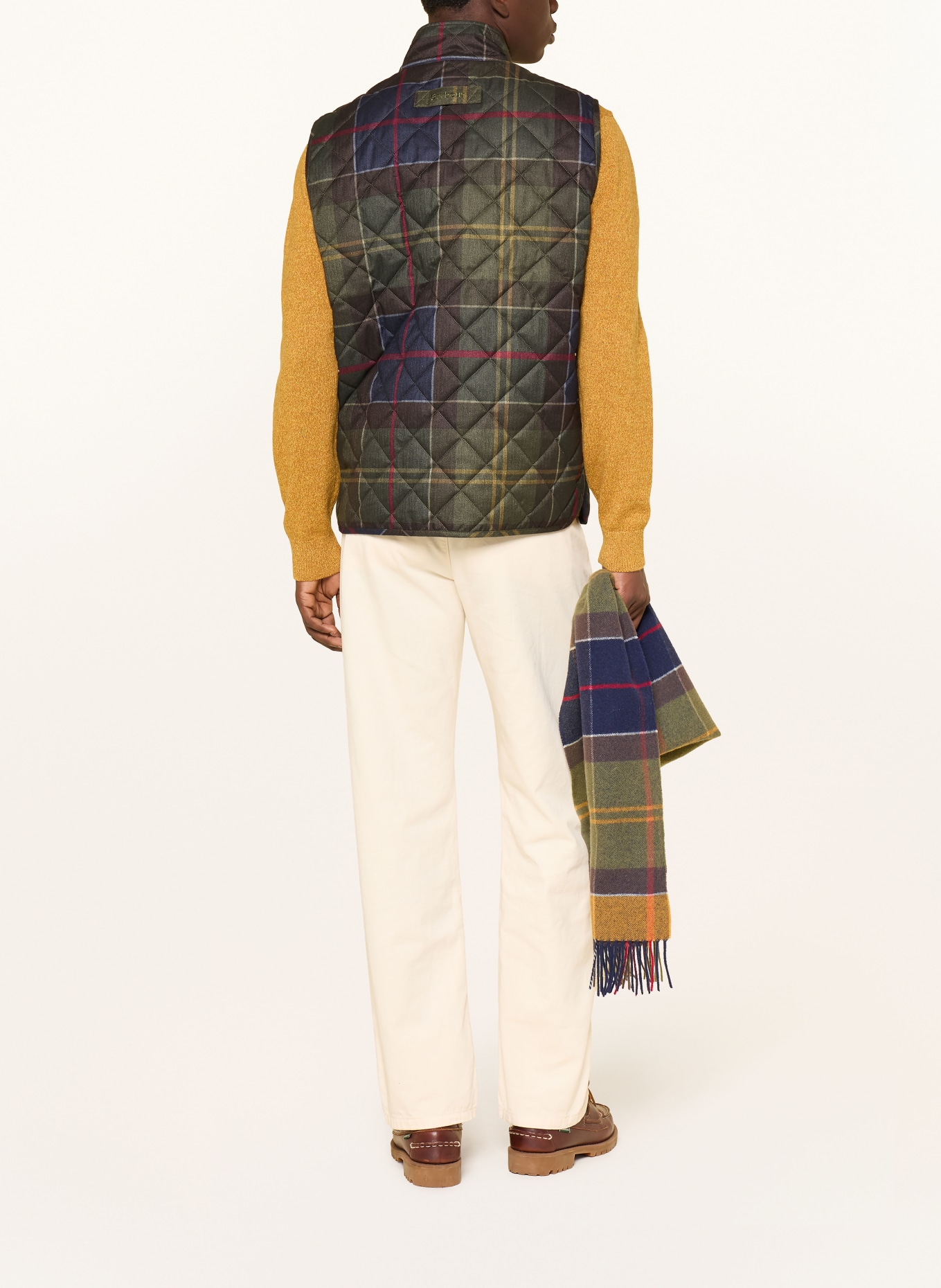 Barbour Quilted vest: DARK GREEN / DARK RED / DARK BLUE