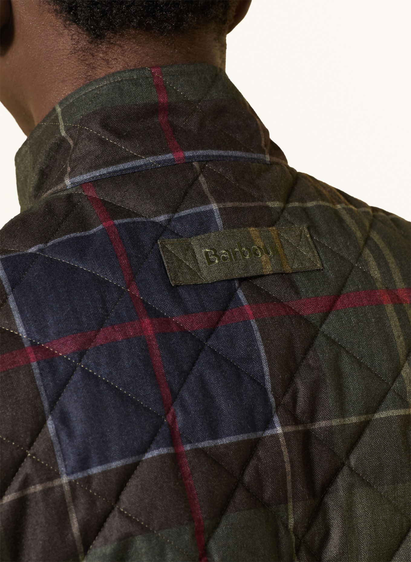 Barbour Quilted vest: DARK GREEN / DARK RED / DARK BLUE
