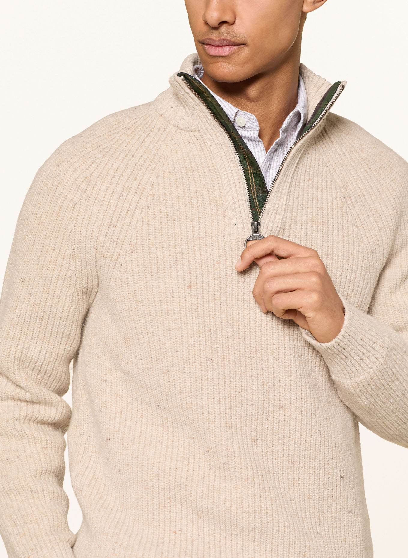 Barbour Turtleneck: BEIGE