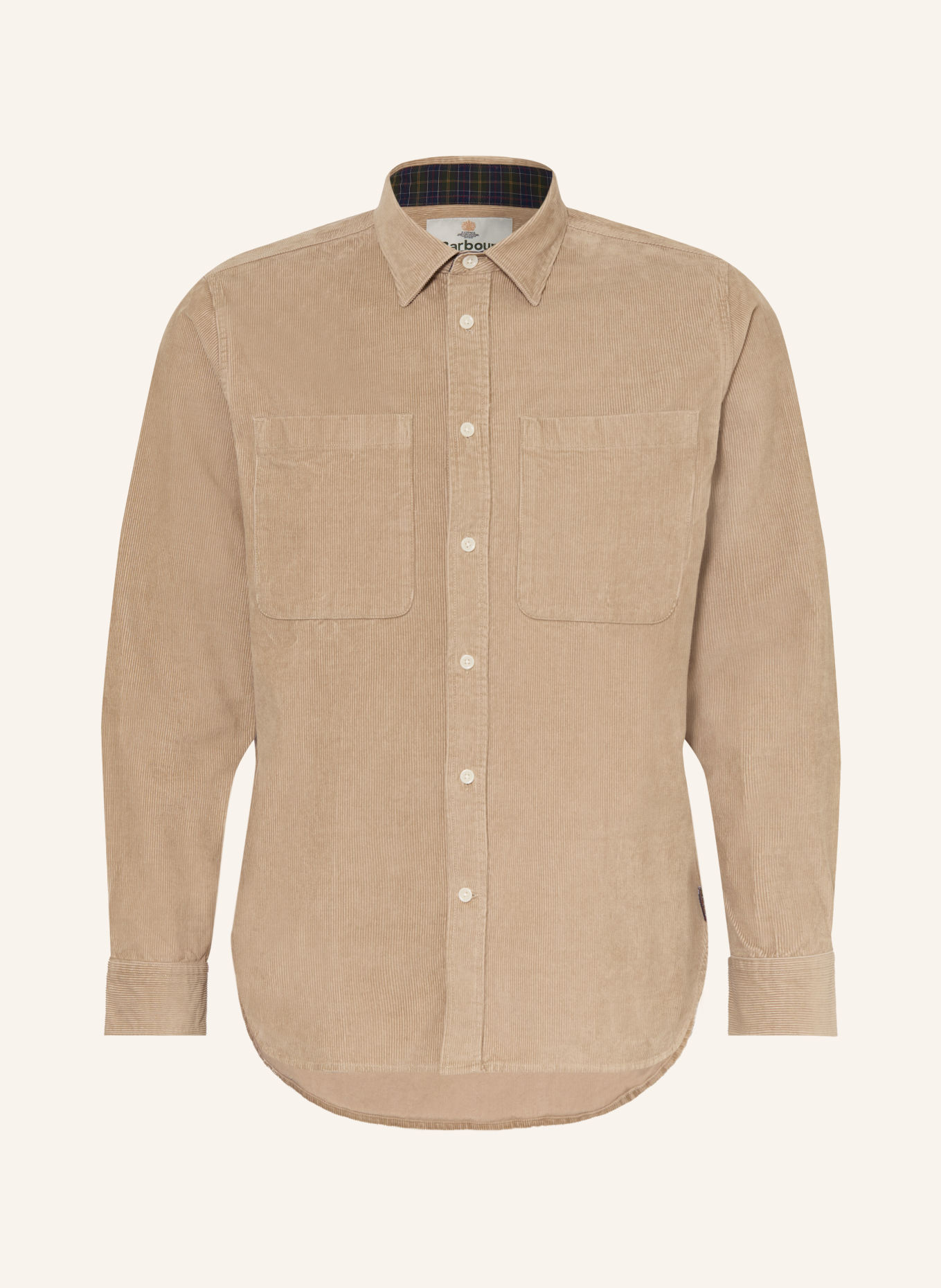 Barbour Cordhemd Comfort Fit: CAMEL