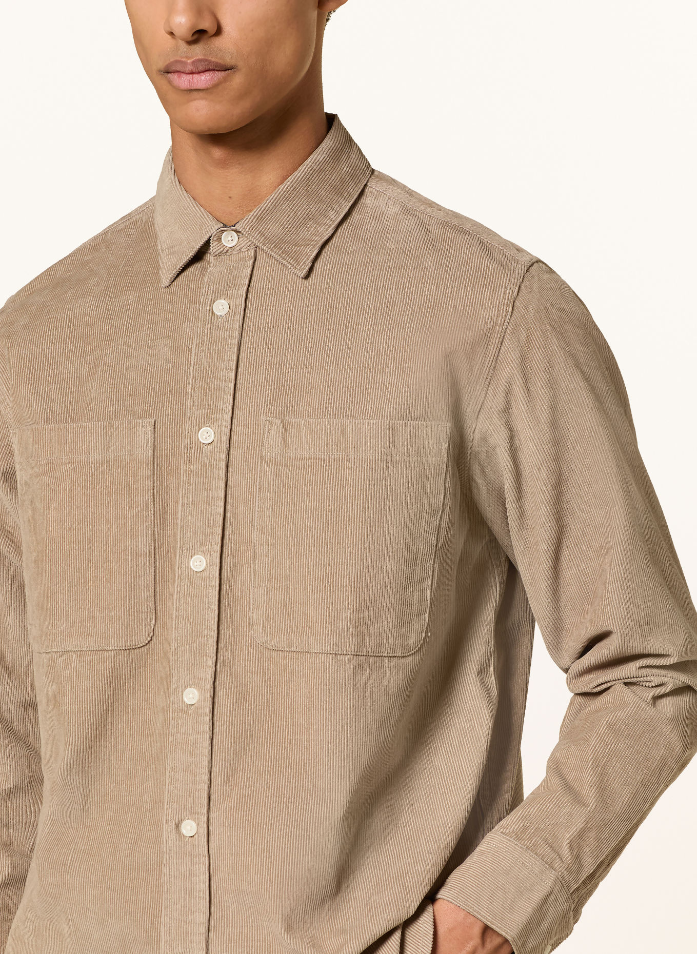 Barbour Cordhemd Comfort Fit: CAMEL