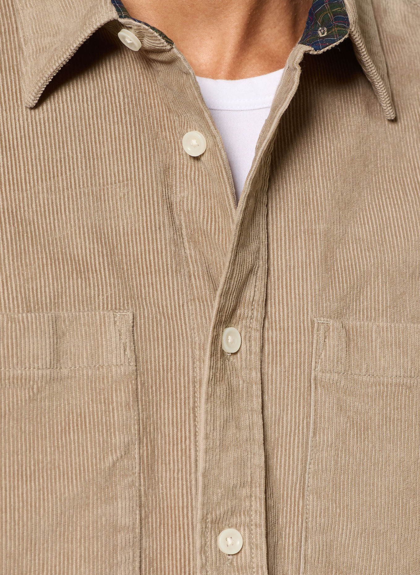 Barbour Cordhemd Comfort Fit: CAMEL