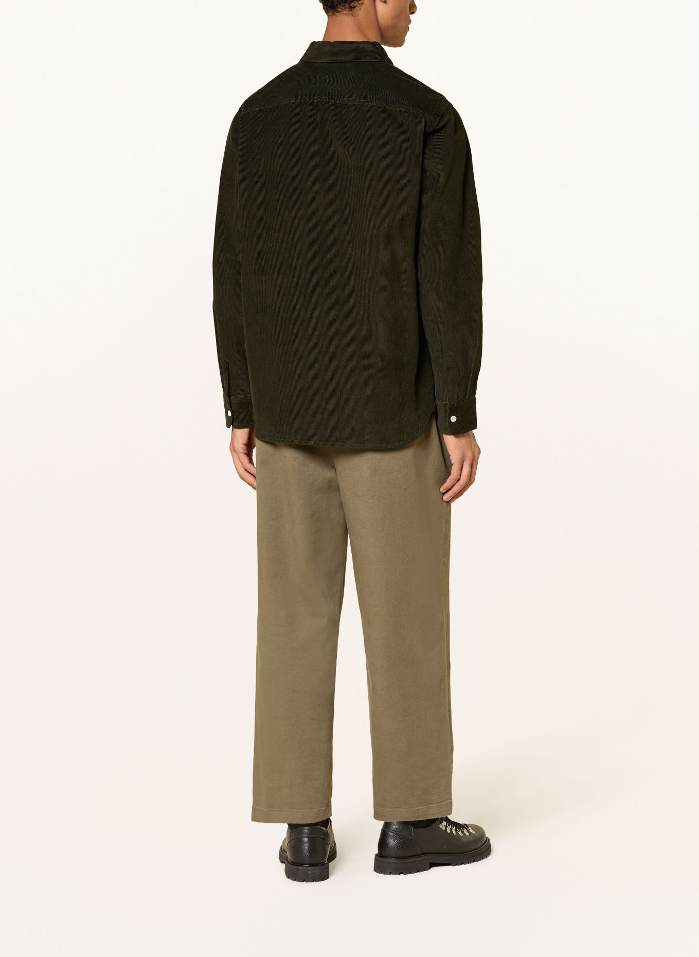 Barbour Cordhemd Comfort Fit: DUNKELGRÜN