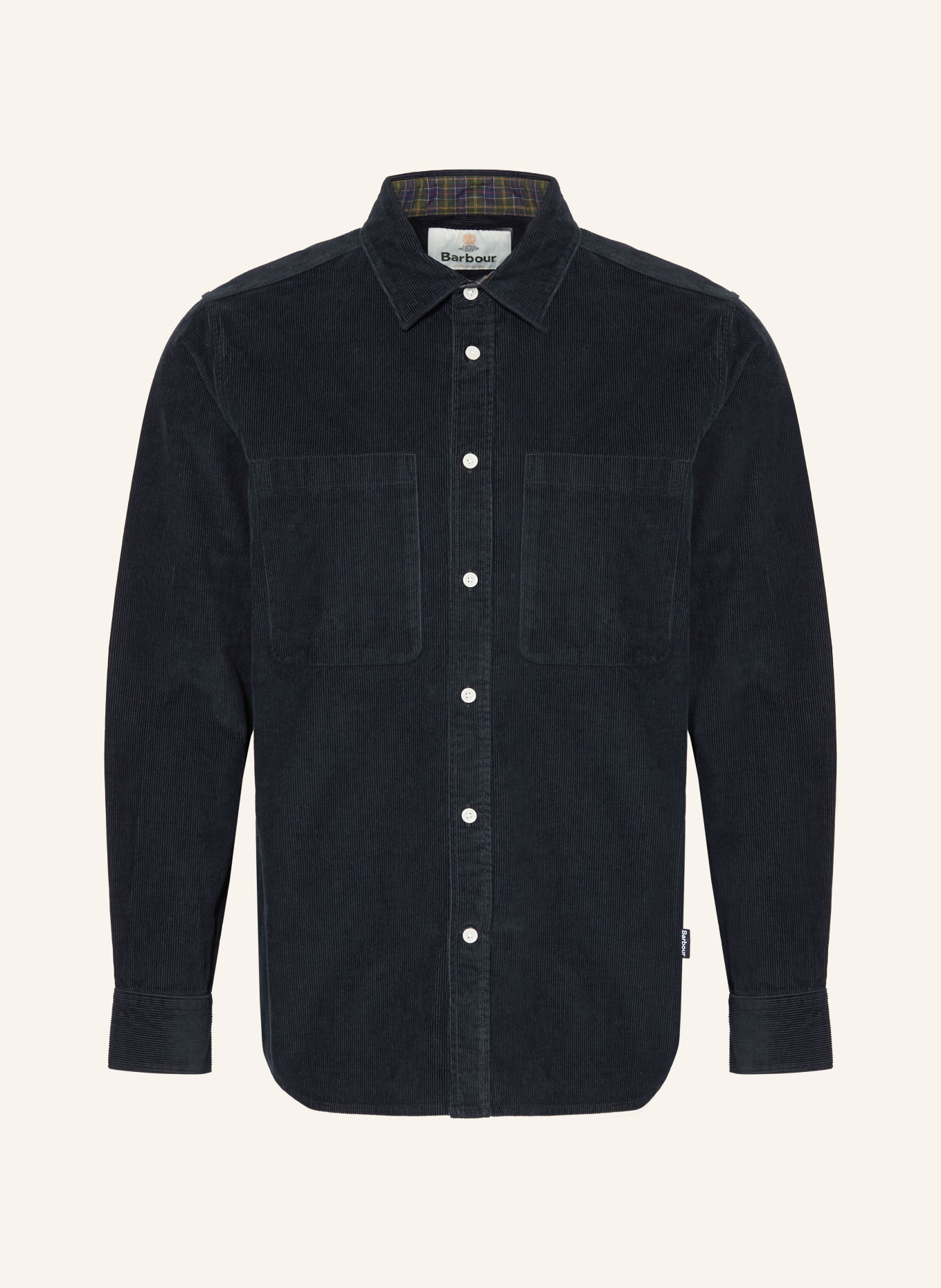 Barbour Cordhemd Comfort Fit: DUNKELBLAU