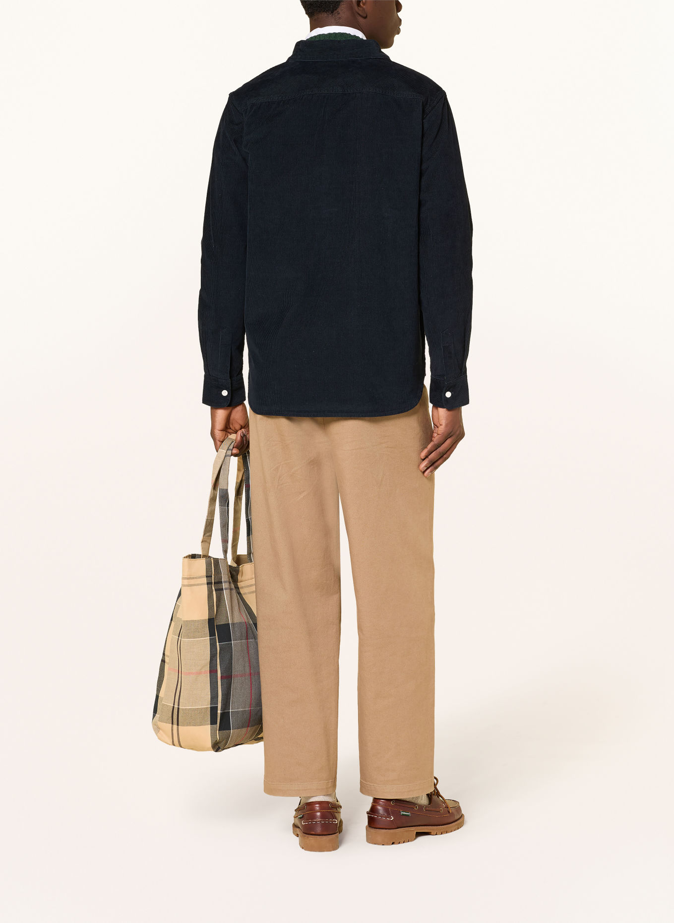 Barbour Cordhemd Comfort Fit: DUNKELBLAU