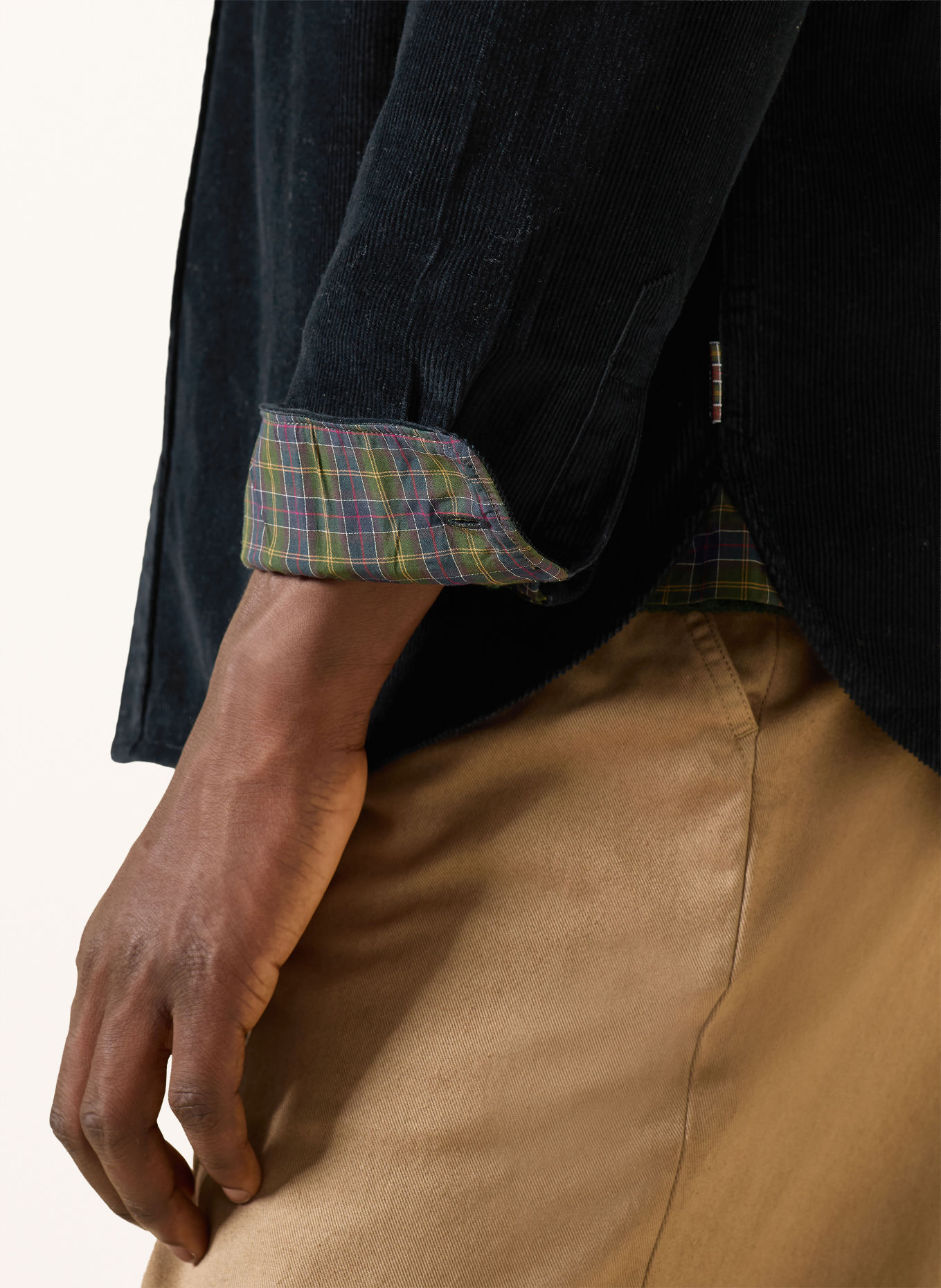 Barbour Cordhemd Comfort Fit: DUNKELBLAU