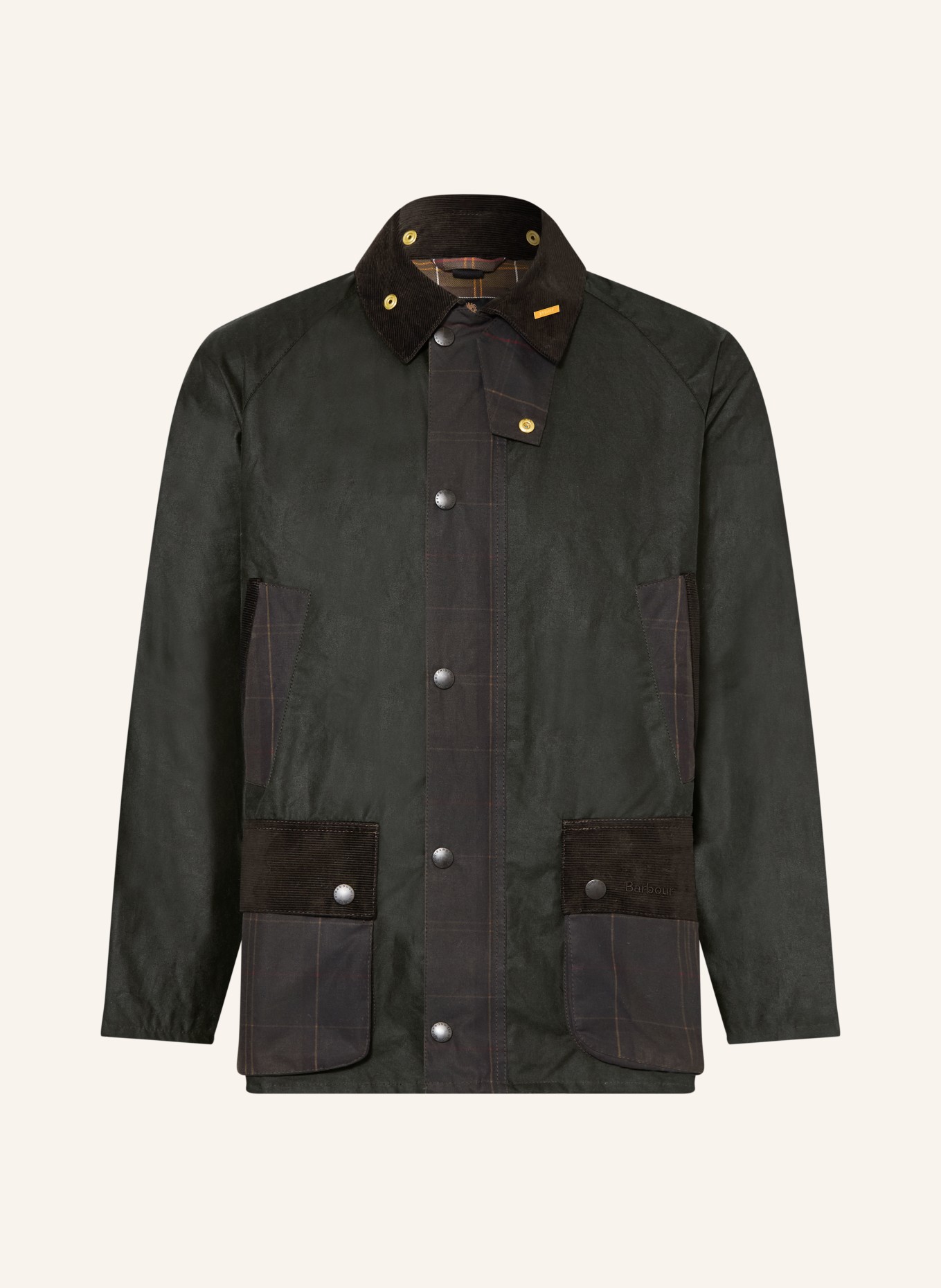 Barbour Fieldjacket PATCH BEDALE: KHAKI / DUNKELBRAUN