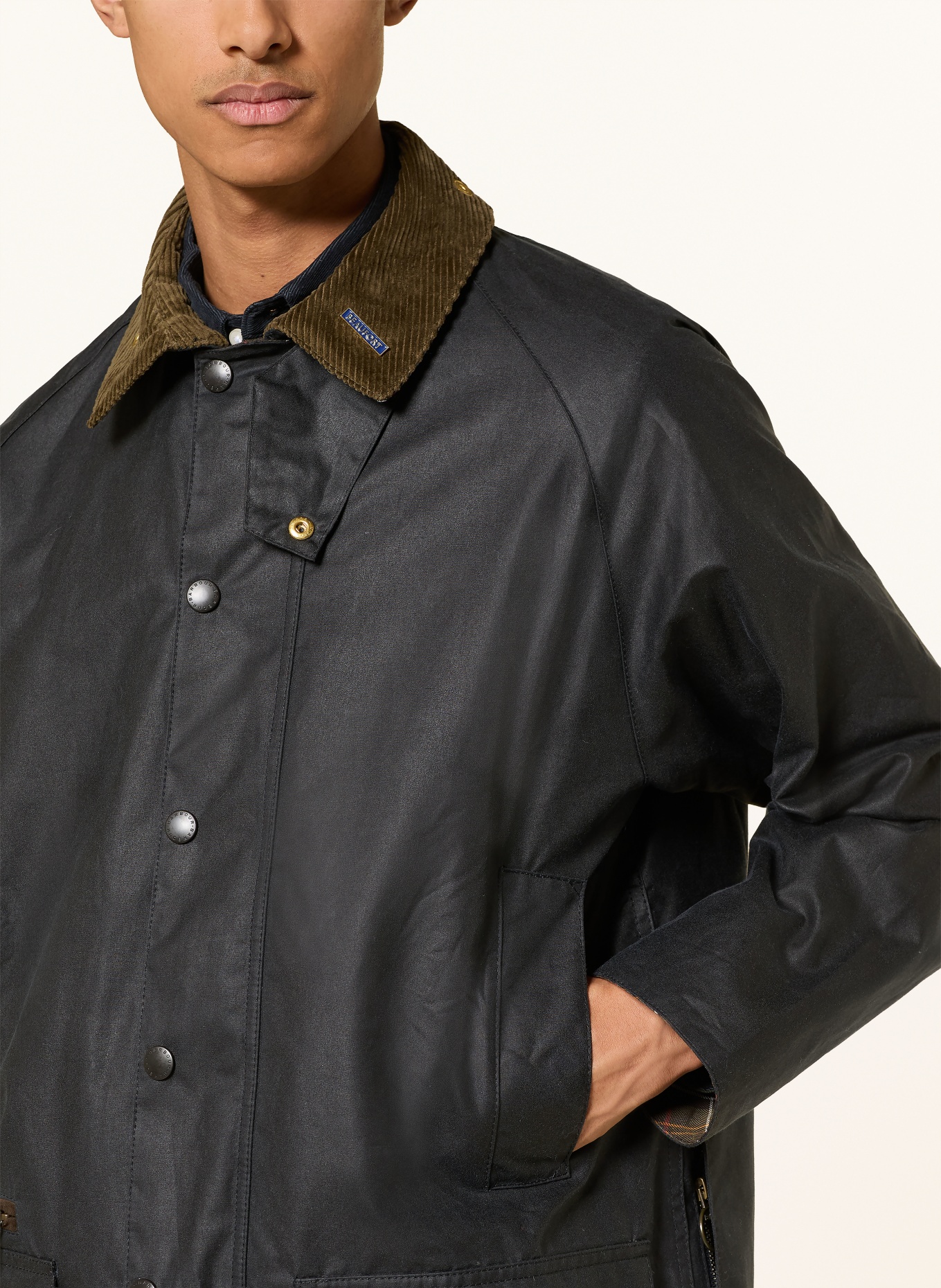 Barbour Fieldjacket ICONS BEAUFORT: DUNKELBLAU / DUNKELGRÜN