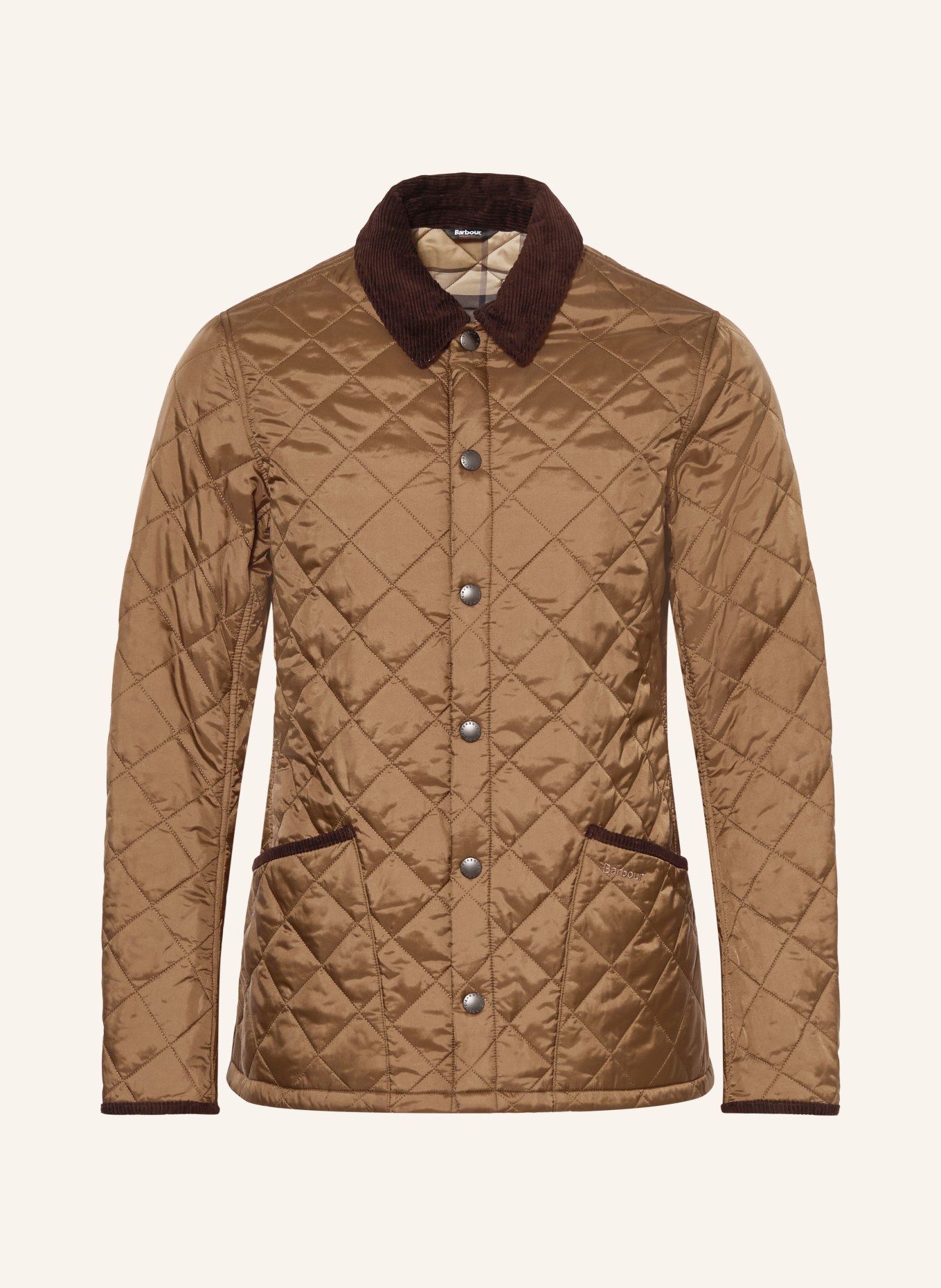 Barbour Steppjacke: HELLBRAUN / DUNKELBRAUN