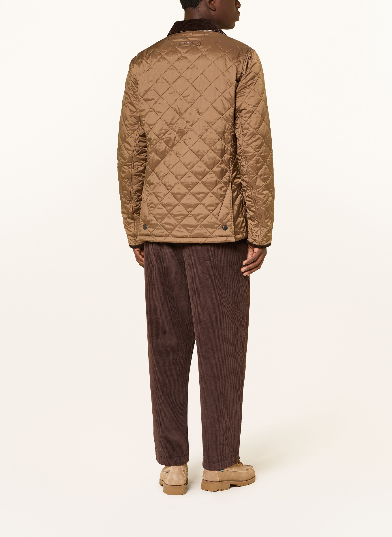 Barbour Steppjacke: HELLBRAUN / DUNKELBRAUN