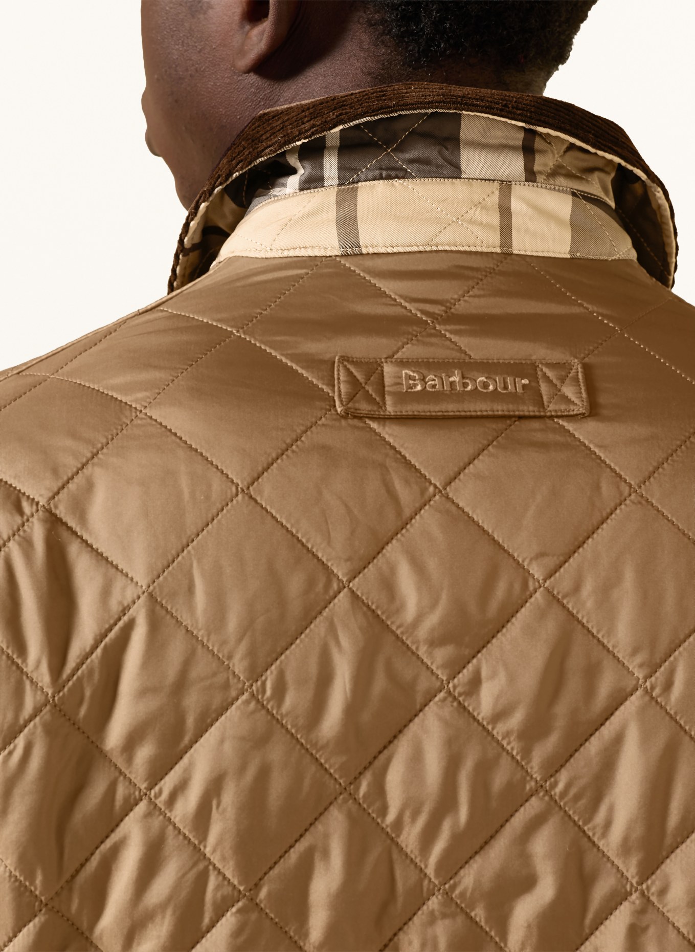 Barbour Steppjacke: HELLBRAUN / DUNKELBRAUN