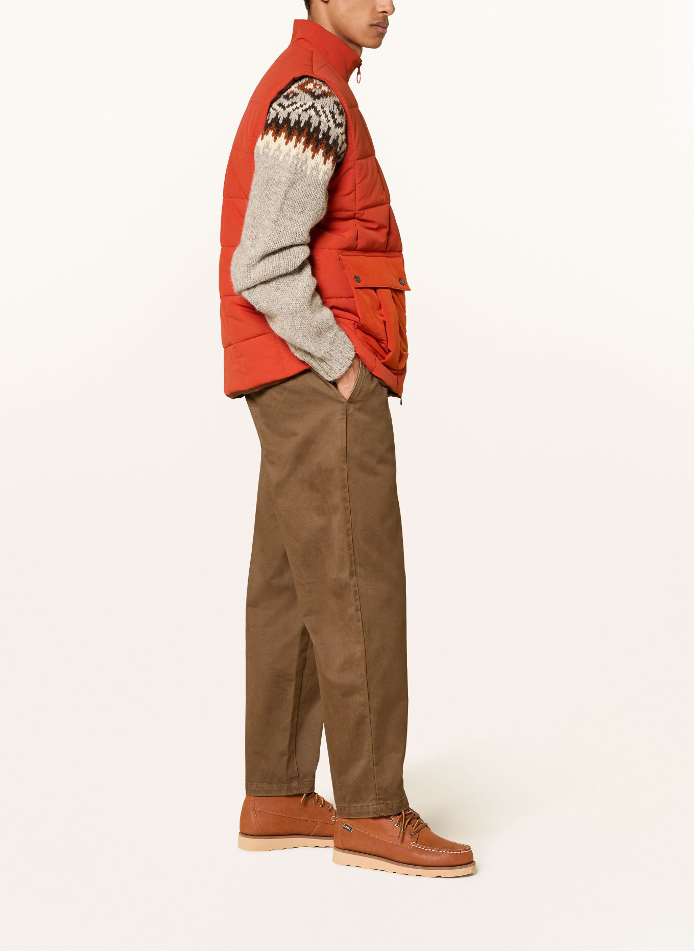 Barbour Chino YORKLANE Regular Fit: BRUIN