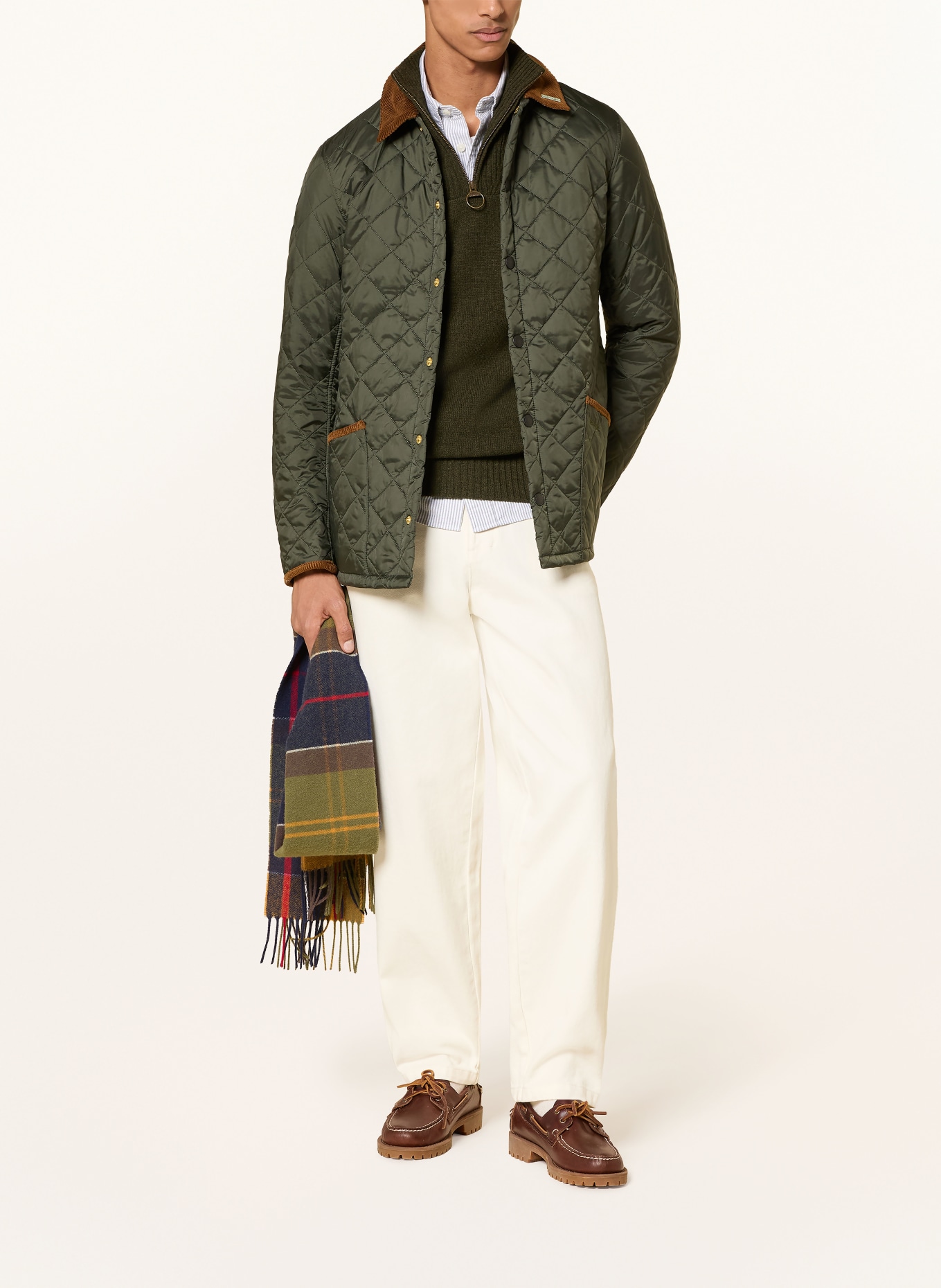 Barbour Steppjacke LIDDESDA: DUNKELGRÜN / DUNKELBRAUN