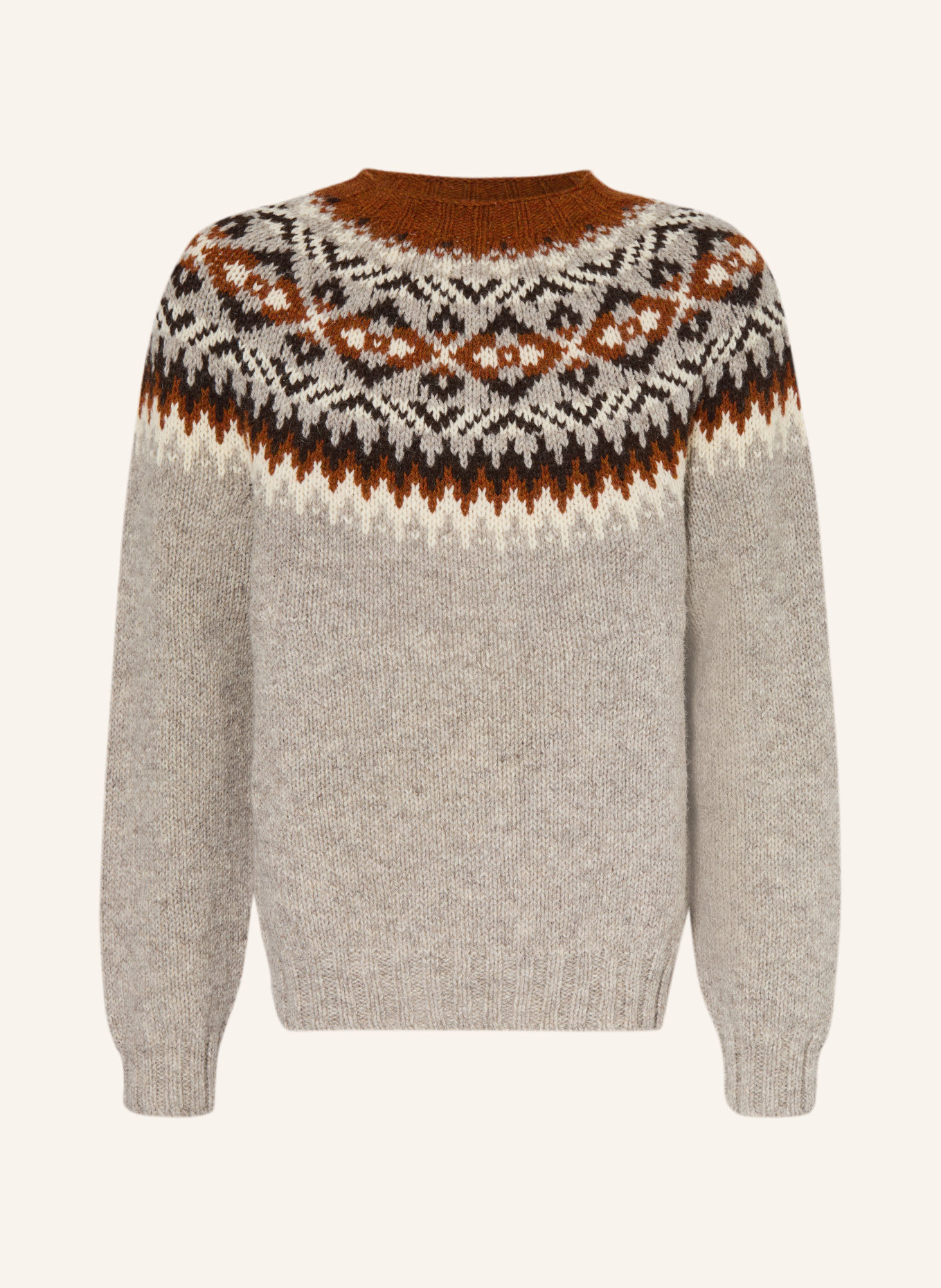 Barbour Pullover: GRAU / DUNKELBRAUN / BRAUN
