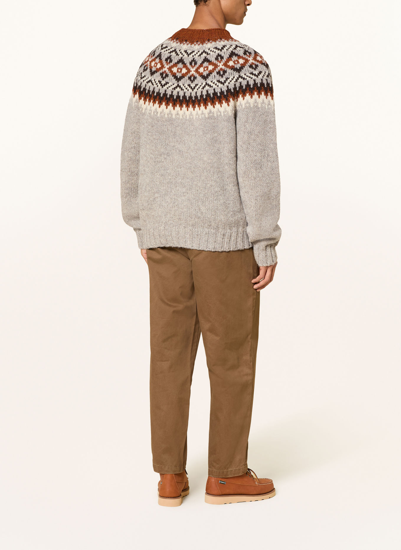 Barbour Pullover: GRAU / DUNKELBRAUN / BRAUN