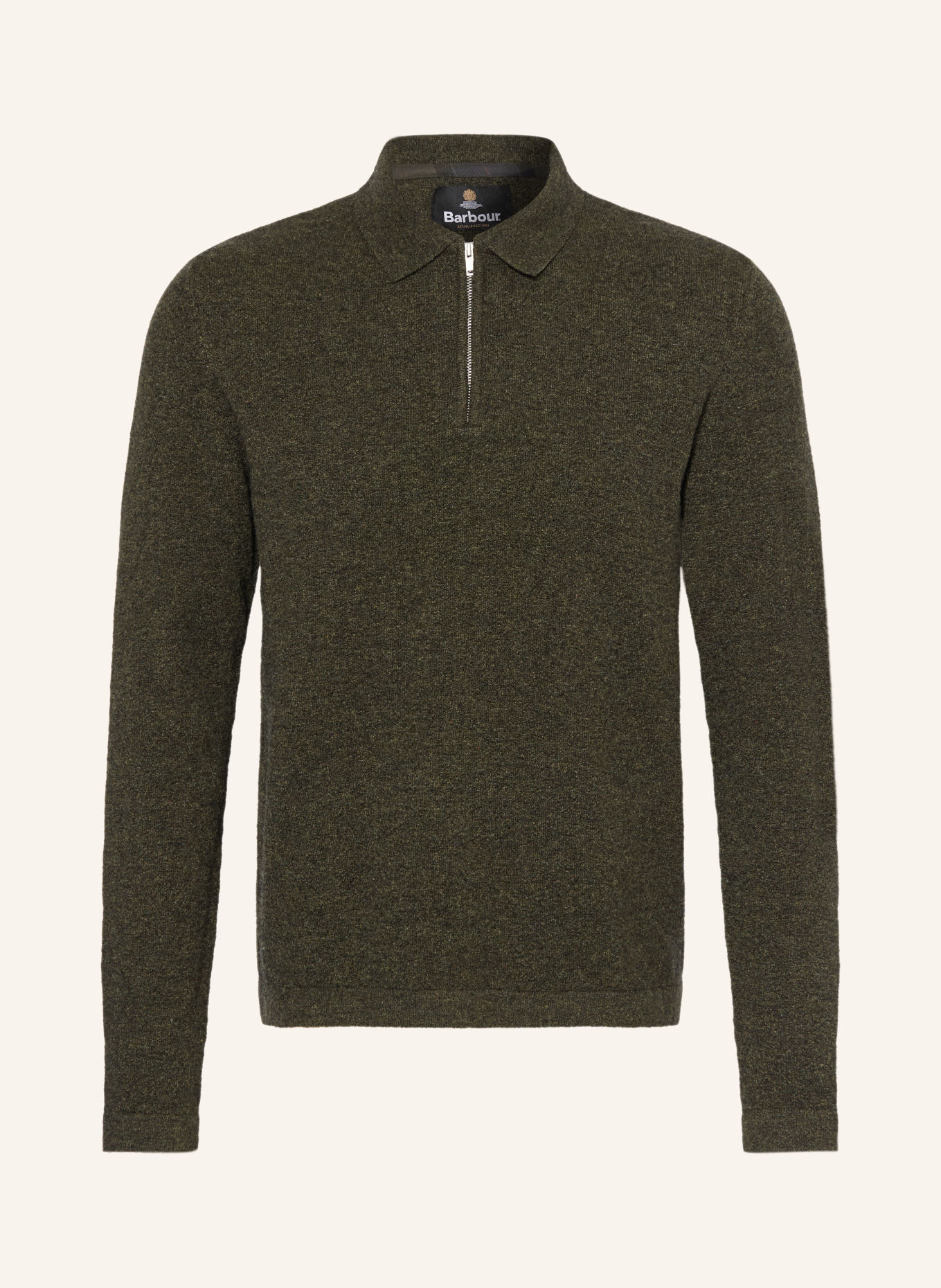 Barbour Knit polo shirt: DARK GREEN / BLACK